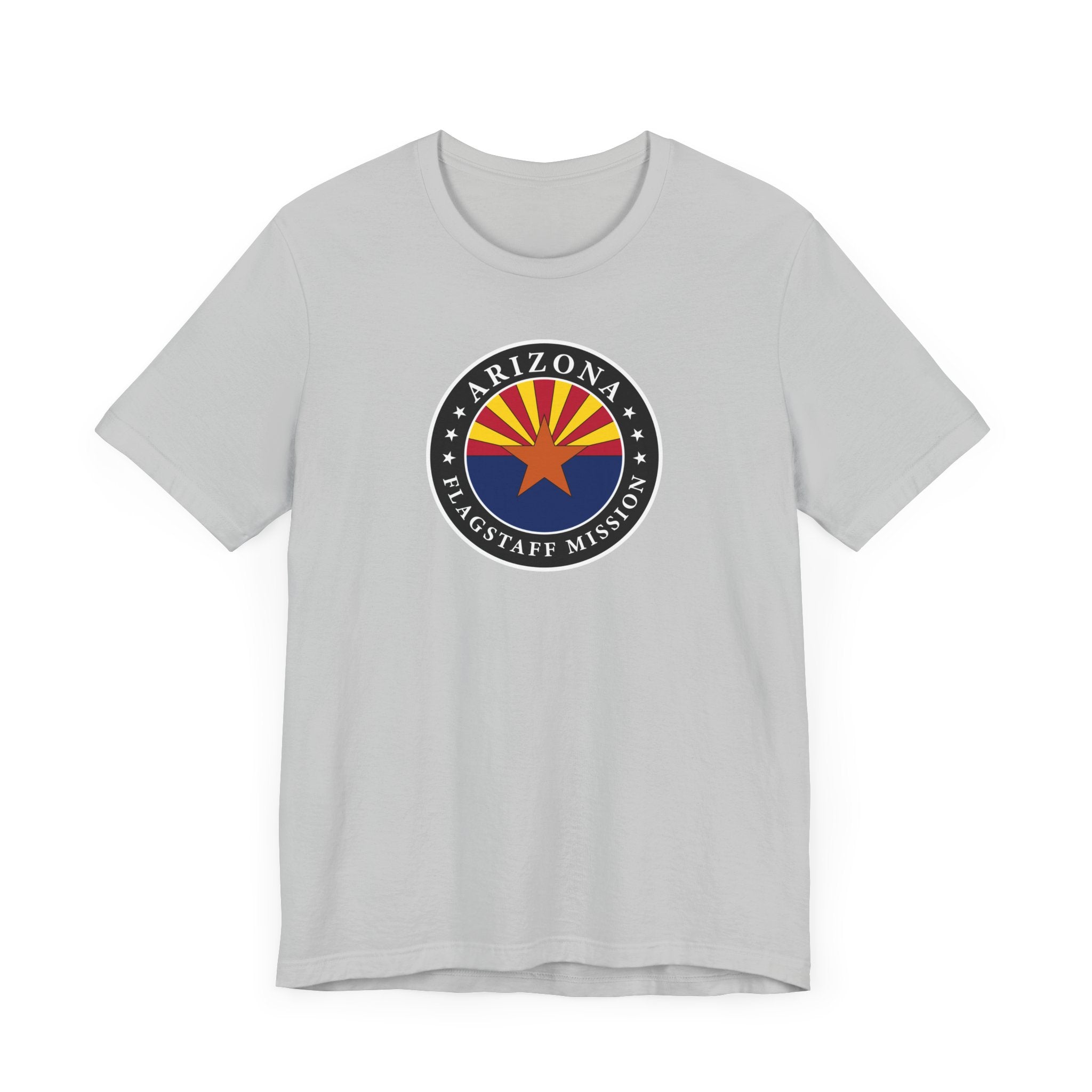Arizona Flagstaff Mission State Flag Logo (Black Border) T-shirt - Mission Wishlist - LDS Missionary Gift Store