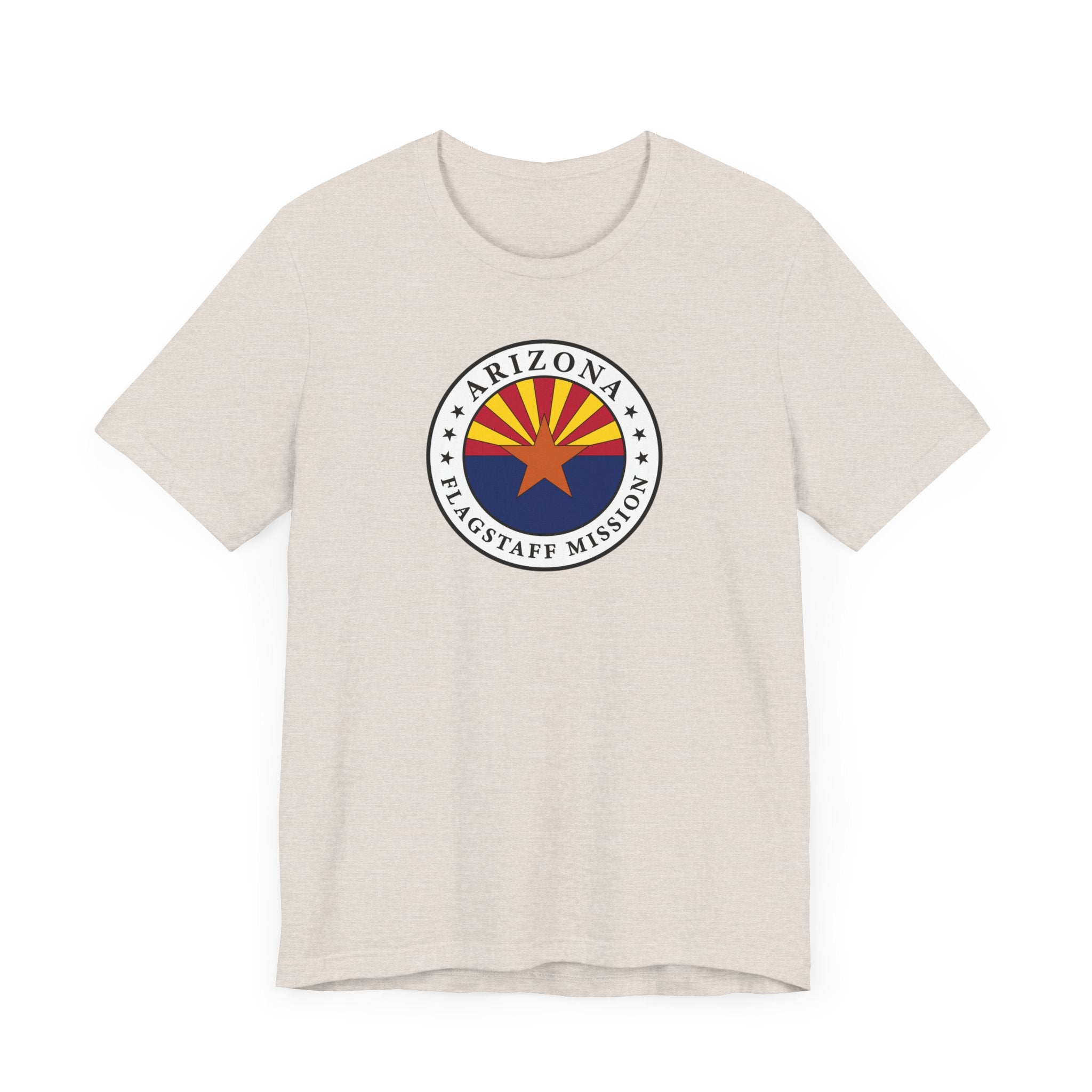 Arizona Flagstaff Mission State Flag Logo (White Border) T-shirt - Mission Wishlist - LDS Missionary Gift Store