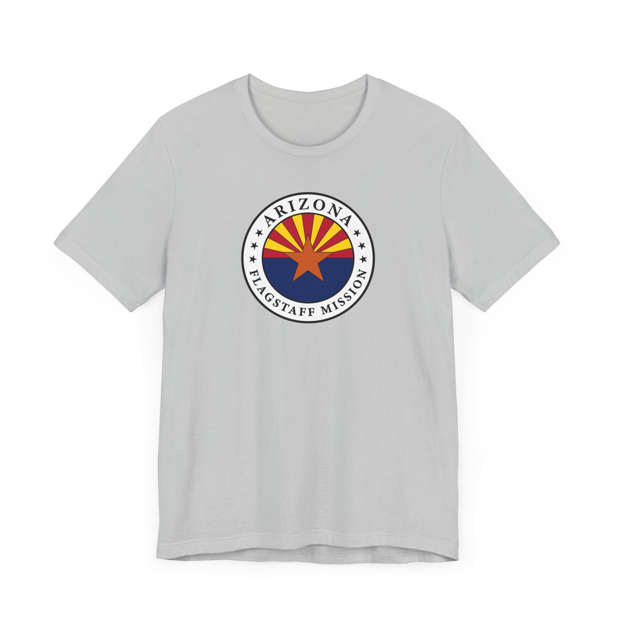 Arizona Flagstaff Mission State Flag Logo (White Border) T-shirt - Mission Wishlist - LDS Missionary Gift Store