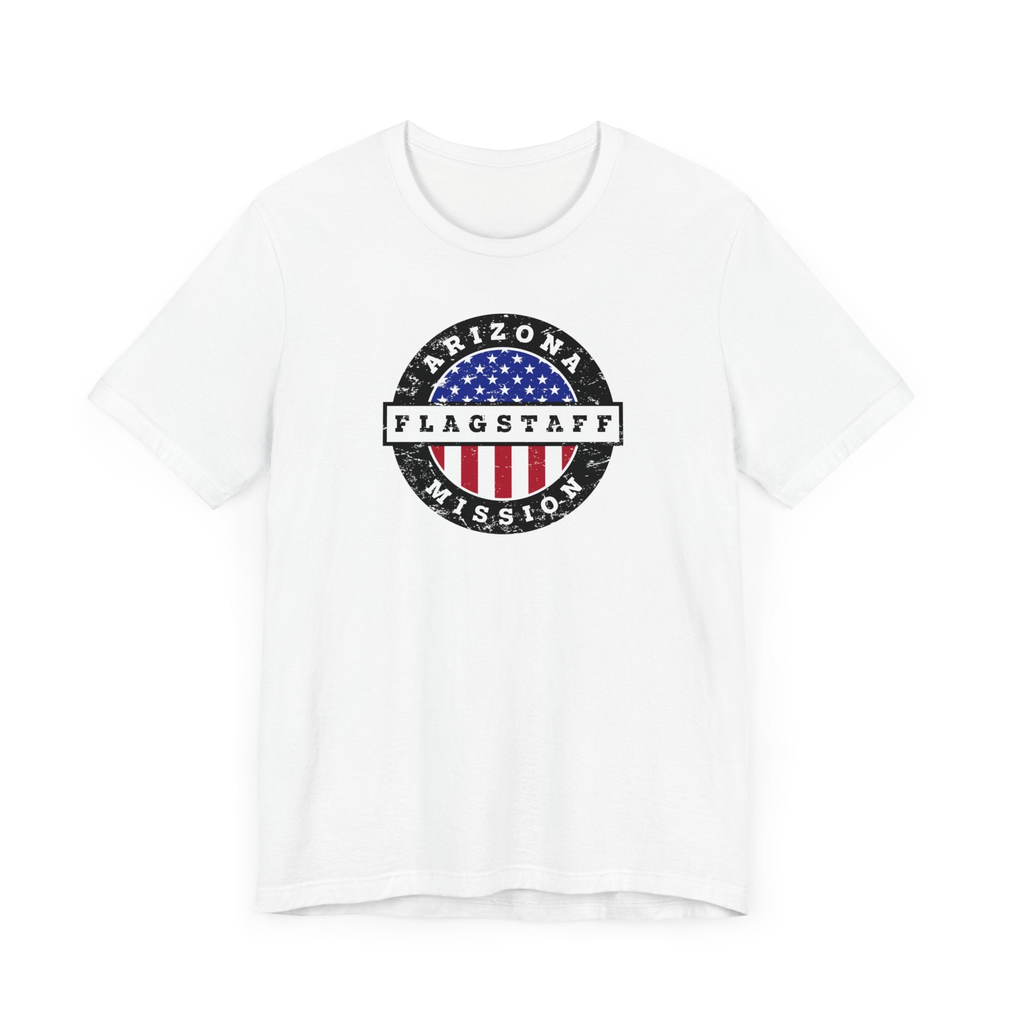 Arizona Flagstaff Mission Vintage Circular USA Flag T-Shirt - Mission Wishlist - LDS Missionary Gift Store