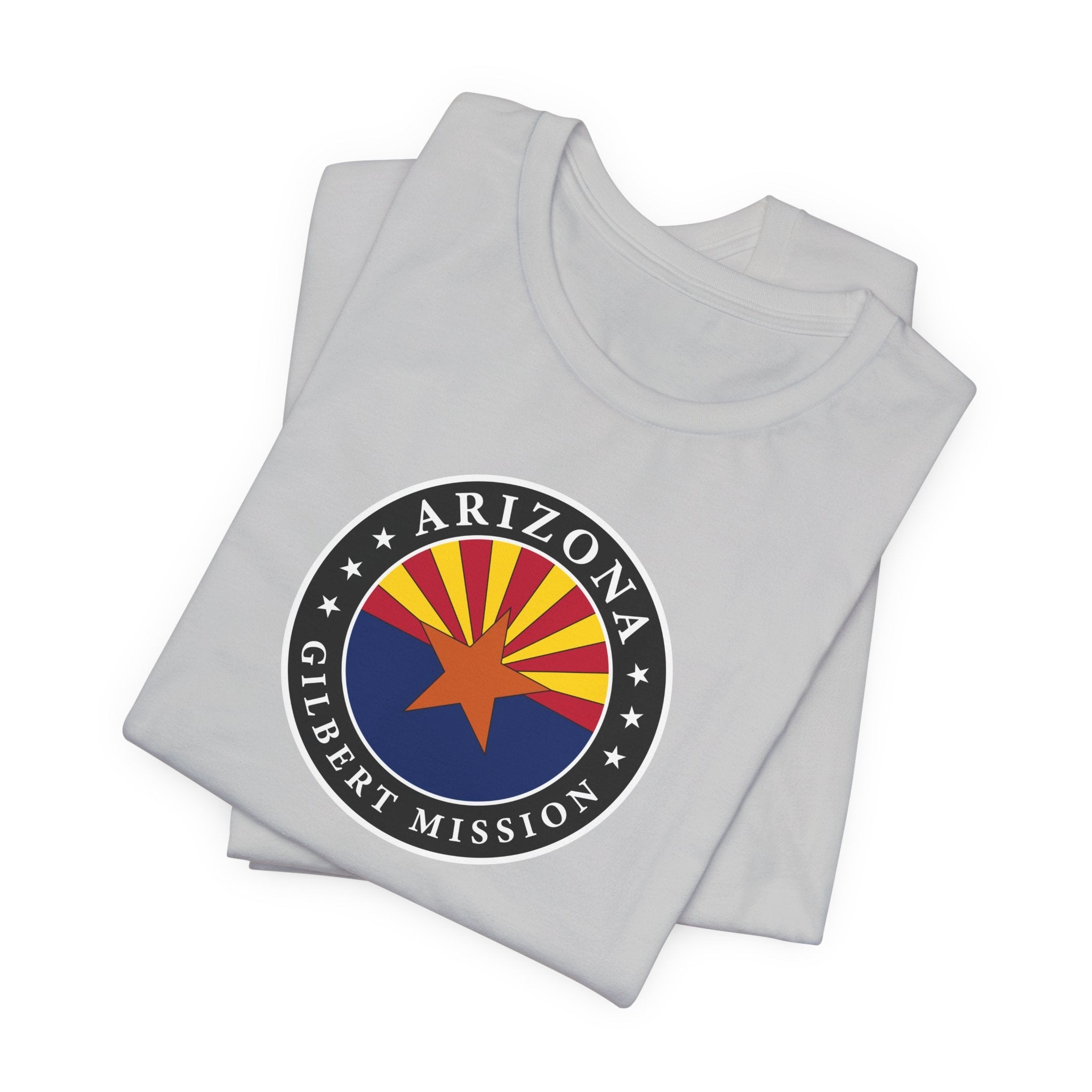 Arizona Gilbert Mission State Flag Logo (Black Border) T-shirt - Mission Wishlist - LDS Missionary Gift Store