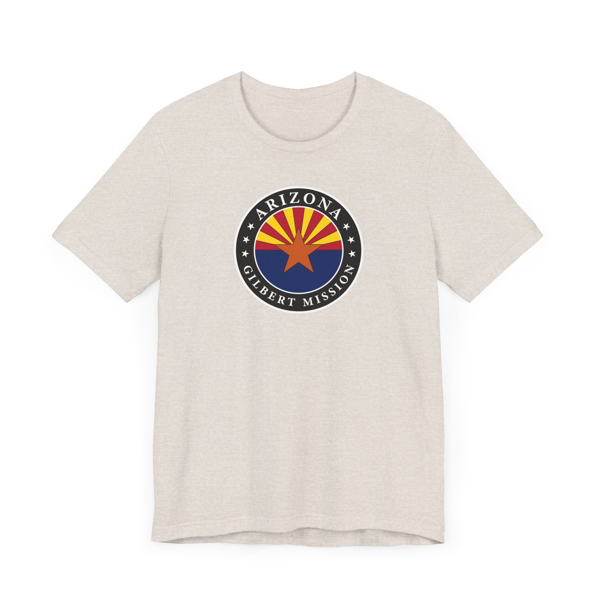 Arizona Gilbert Mission State Flag Logo (Black Border) T-shirt - Mission Wishlist - LDS Missionary Gift Store