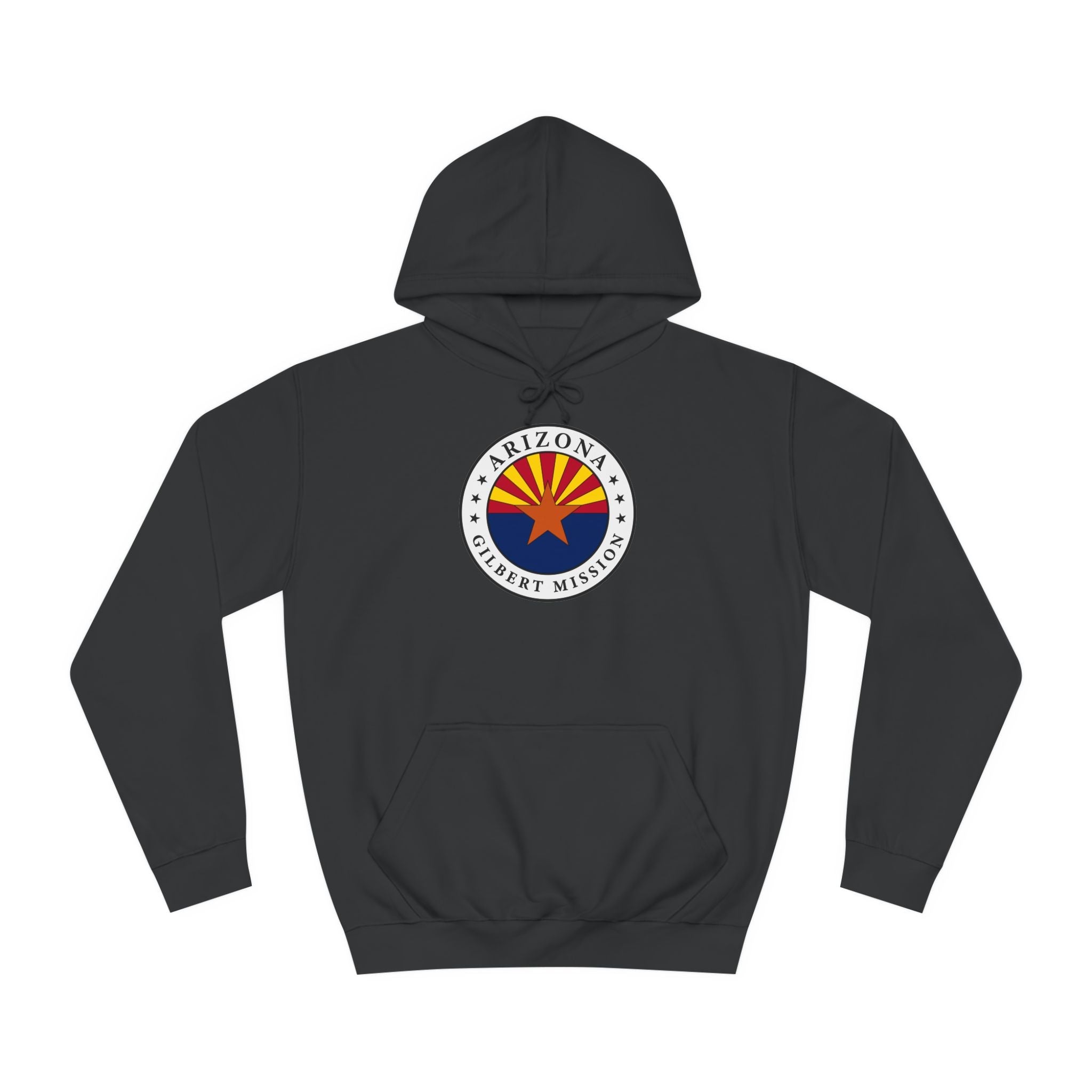 Arizona Gilbert Mission State Flag Logo (White Border) College Hoodie - Mission Wishlist - LDS Missionary Gift Store
