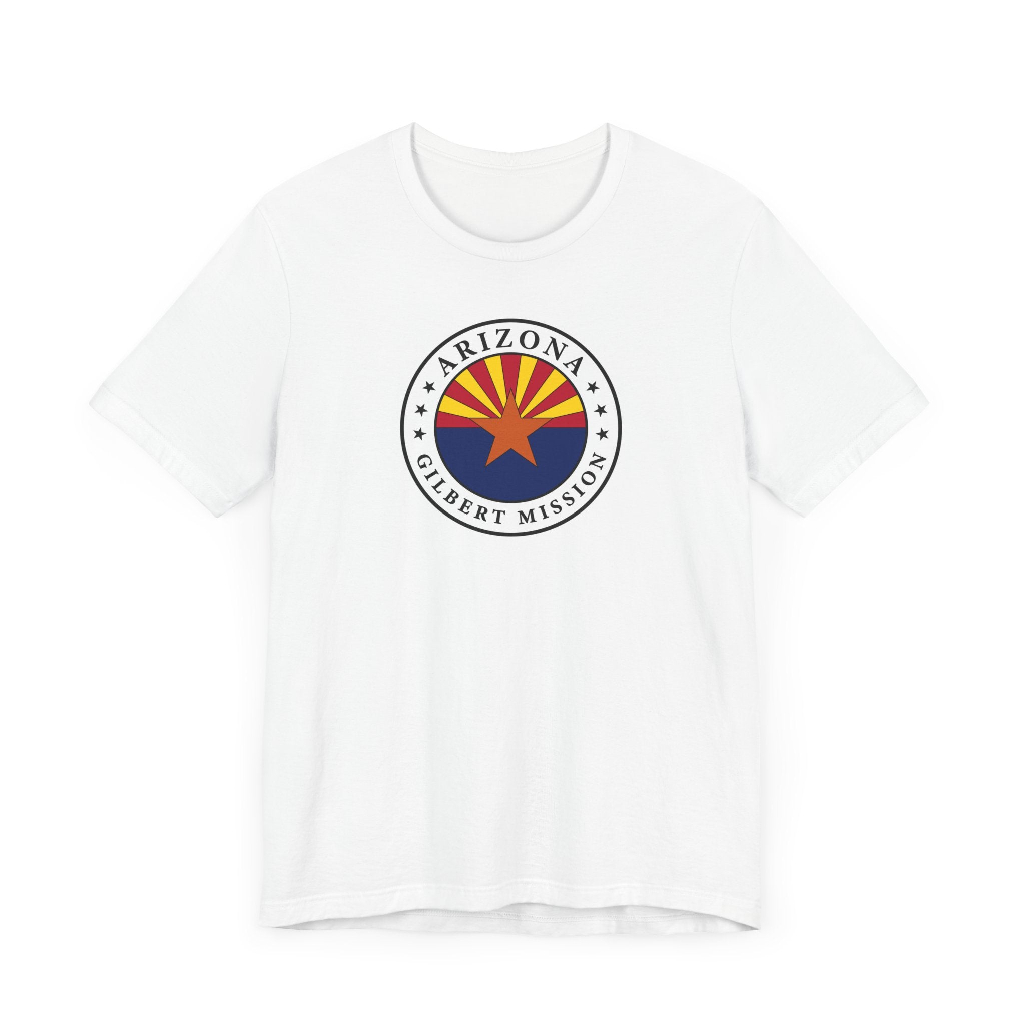 Arizona Gilbert Mission State Flag Logo (White Border) T-shirt - Mission Wishlist - LDS Missionary Gift Store