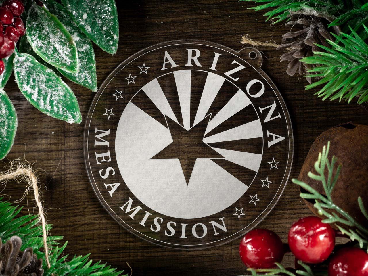 Arizona Mesa Mission Christmas Ornament - Latter-Day Saint LDS Missionary Gift - Book of Mormon
