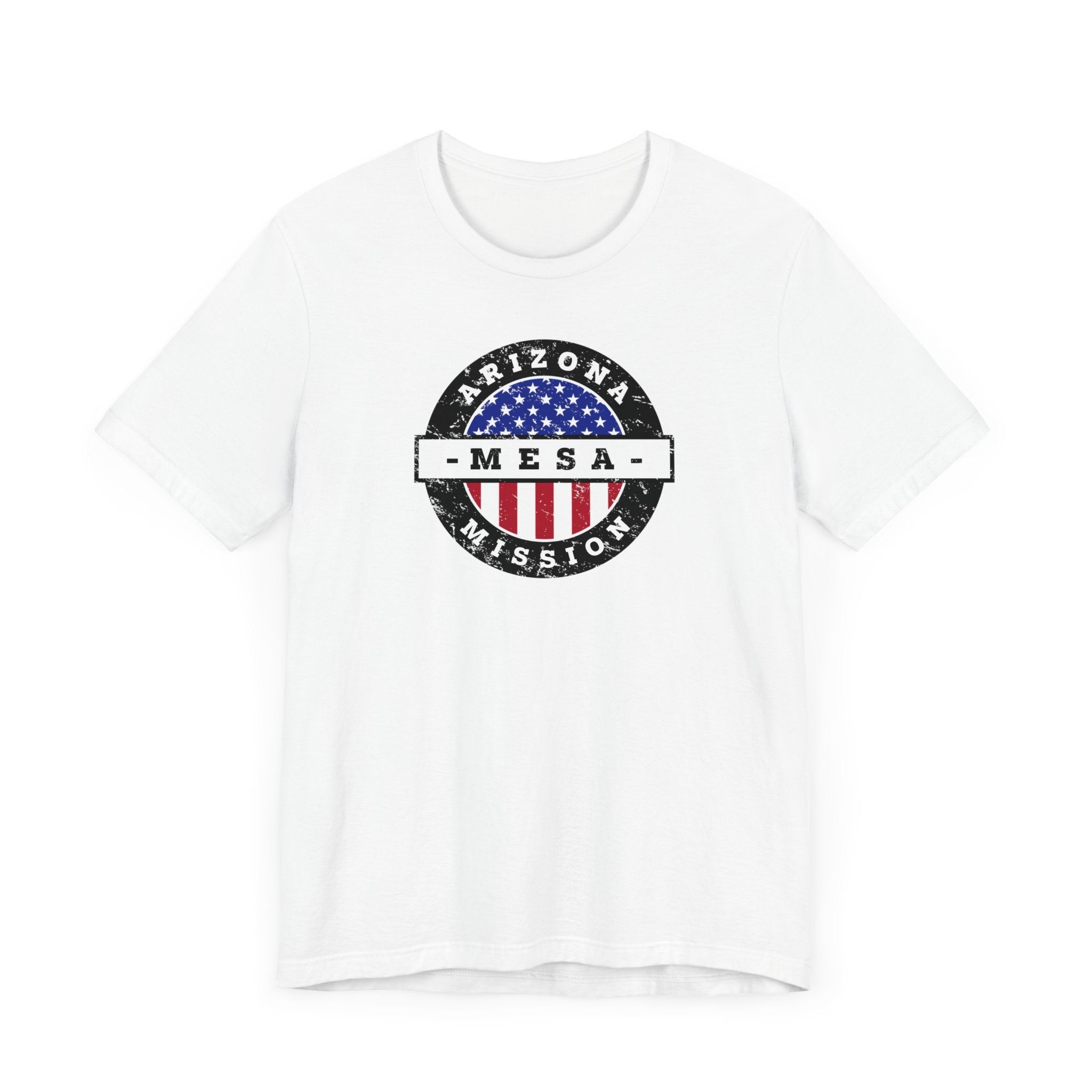 Arizona Mesa Mission Vintage Circular USA Flag T-Shirt - Latter-Day Saint LDS Missionary Gift - Book of Mormon