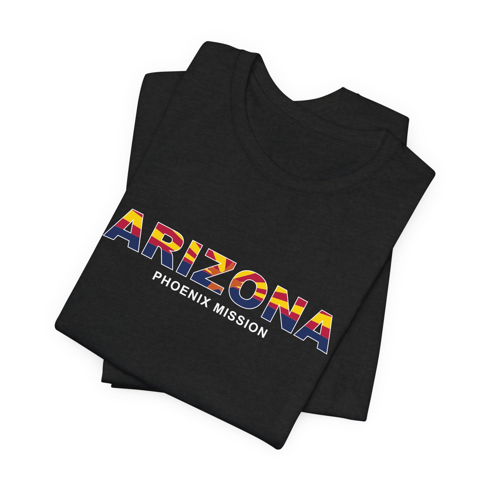 Arizona Phoenix Mission Flag Title T-shirt - Latter-Day Saint LDS Missionary Gift - Book of Mormon