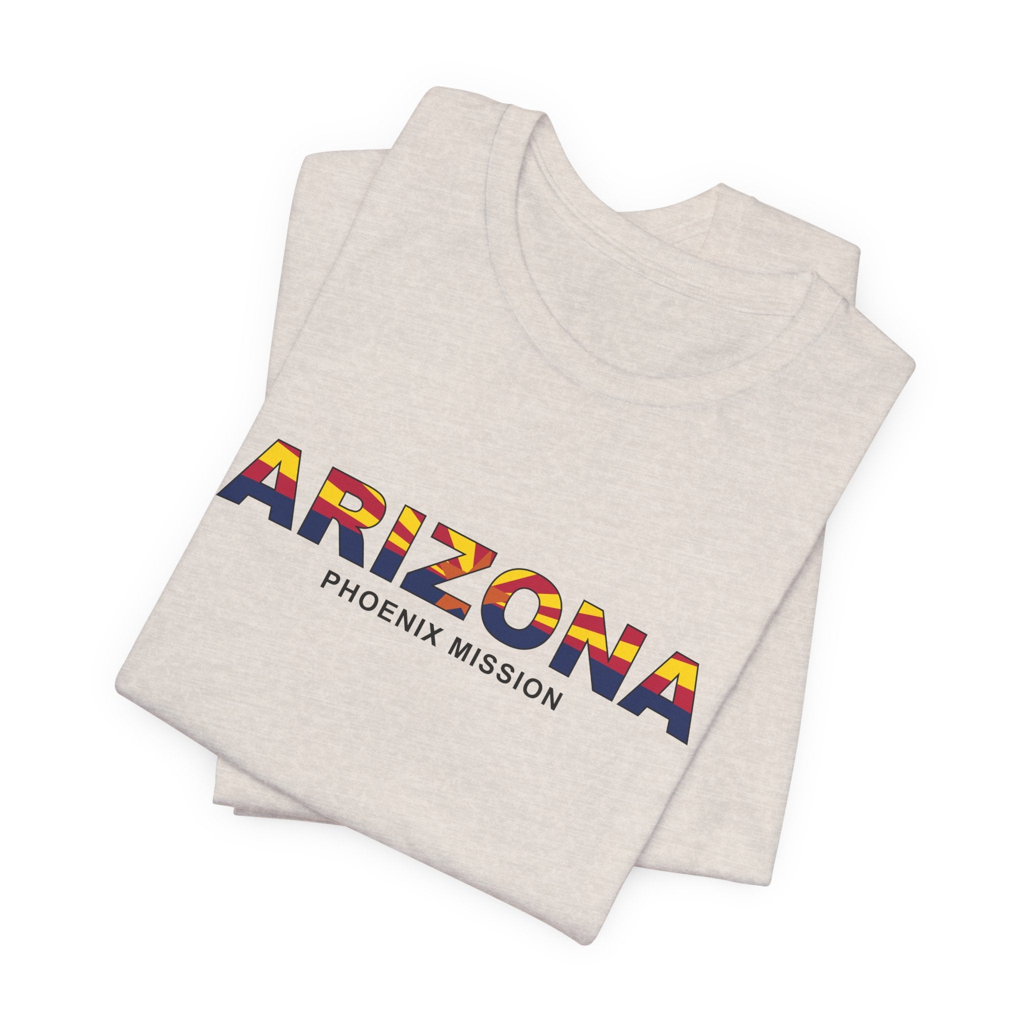 Arizona Phoenix Mission Flag Title T-shirt - Latter-Day Saint LDS Missionary Gift - Book of Mormon