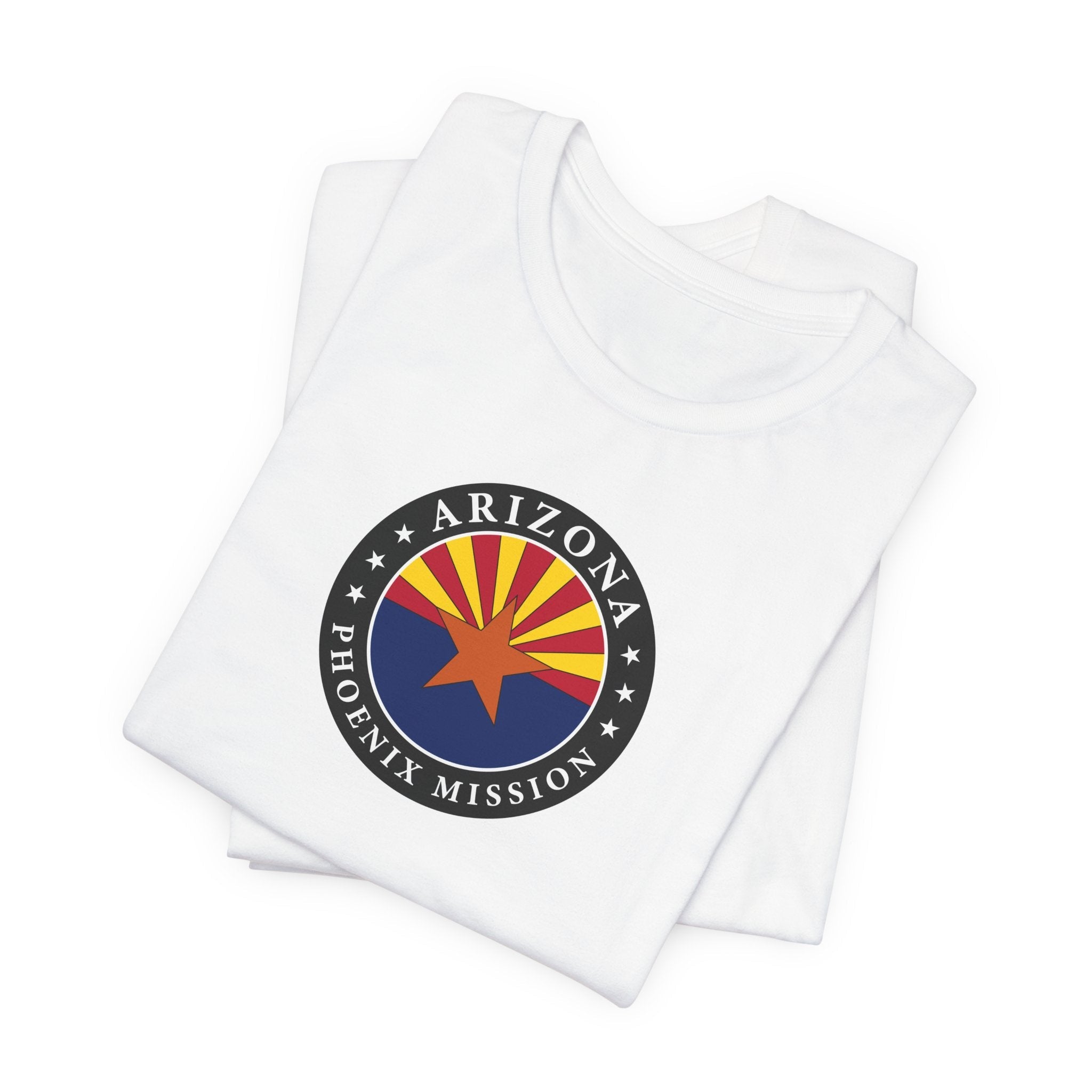 Arizona Phoenix Mission State Flag Logo (Black Border) T-shirt - Mission Wishlist - LDS Missionary Gift Store