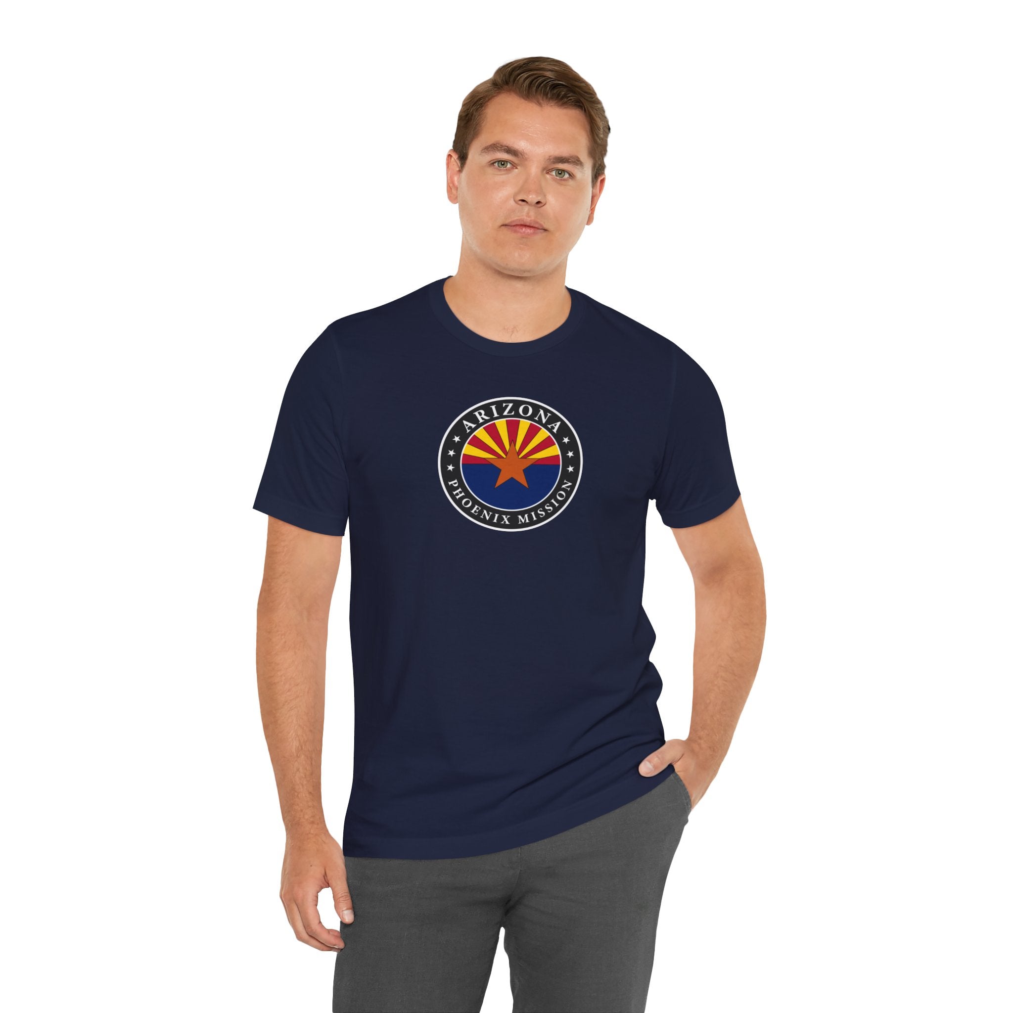 Arizona Phoenix Mission State Flag Logo (Black Border) T-shirt - Mission Wishlist - LDS Missionary Gift Store