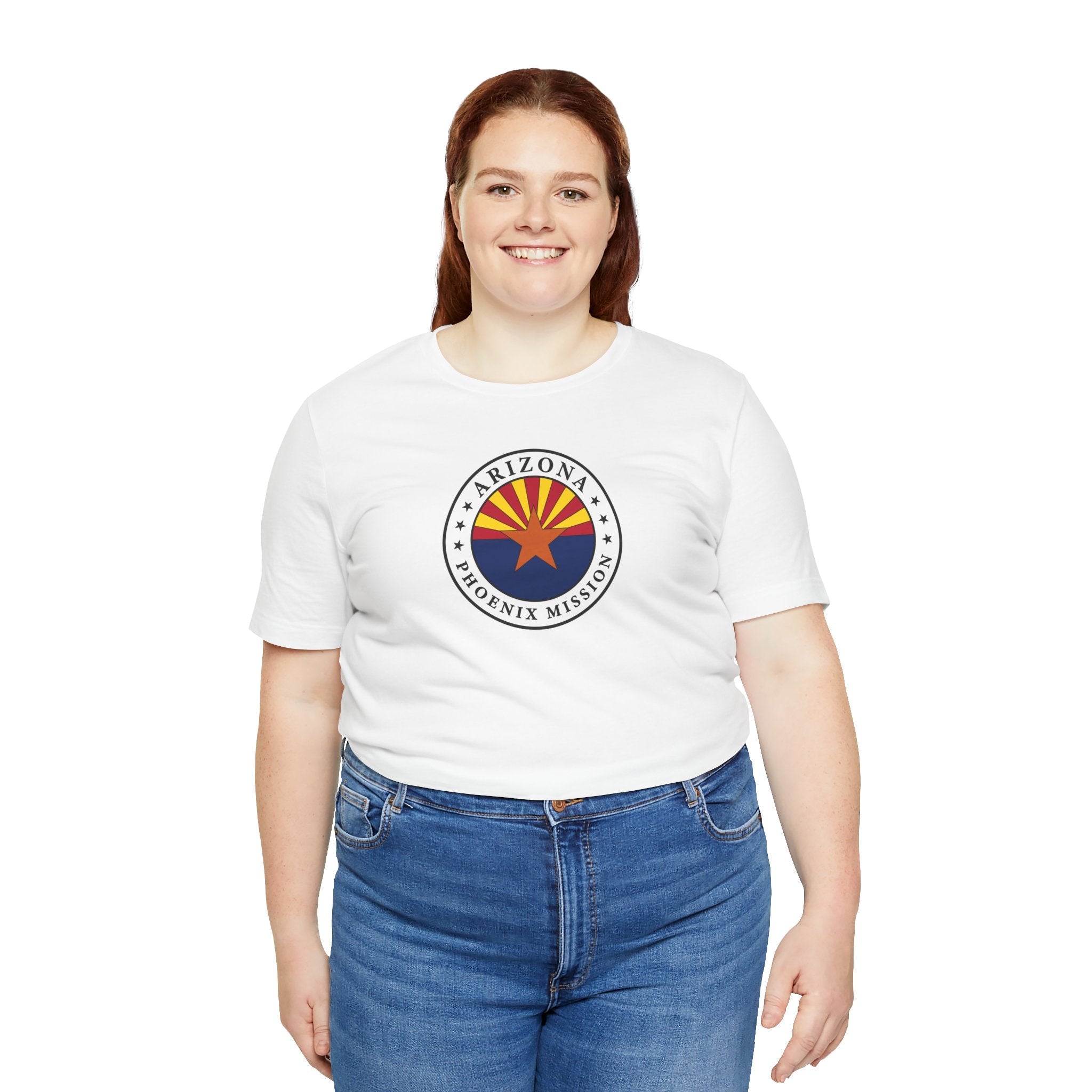 Arizona Phoenix Mission State Flag Logo (White Border) T-shirt - Mission Wishlist - LDS Missionary Gift Store