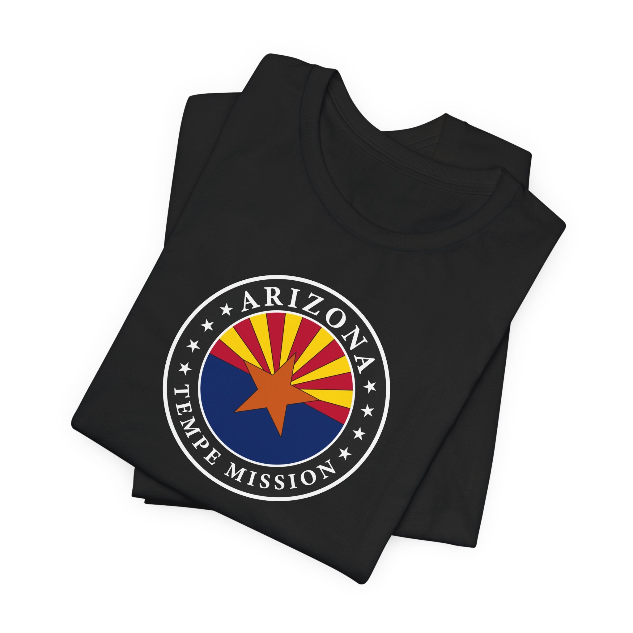 Arizona Tempe Mission State Flag Logo (Black Border) T-shirt - Mission Wishlist - LDS Missionary Gift Store