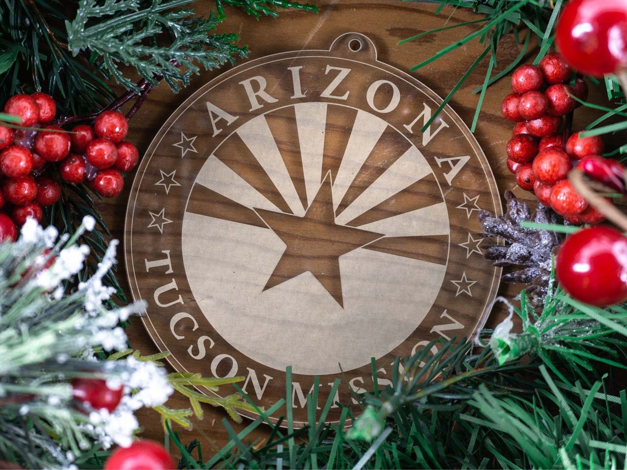 Arizona Tucson Mission Christmas Ornament - Latter-Day Saint LDS Missionary Gift - Book of Mormon