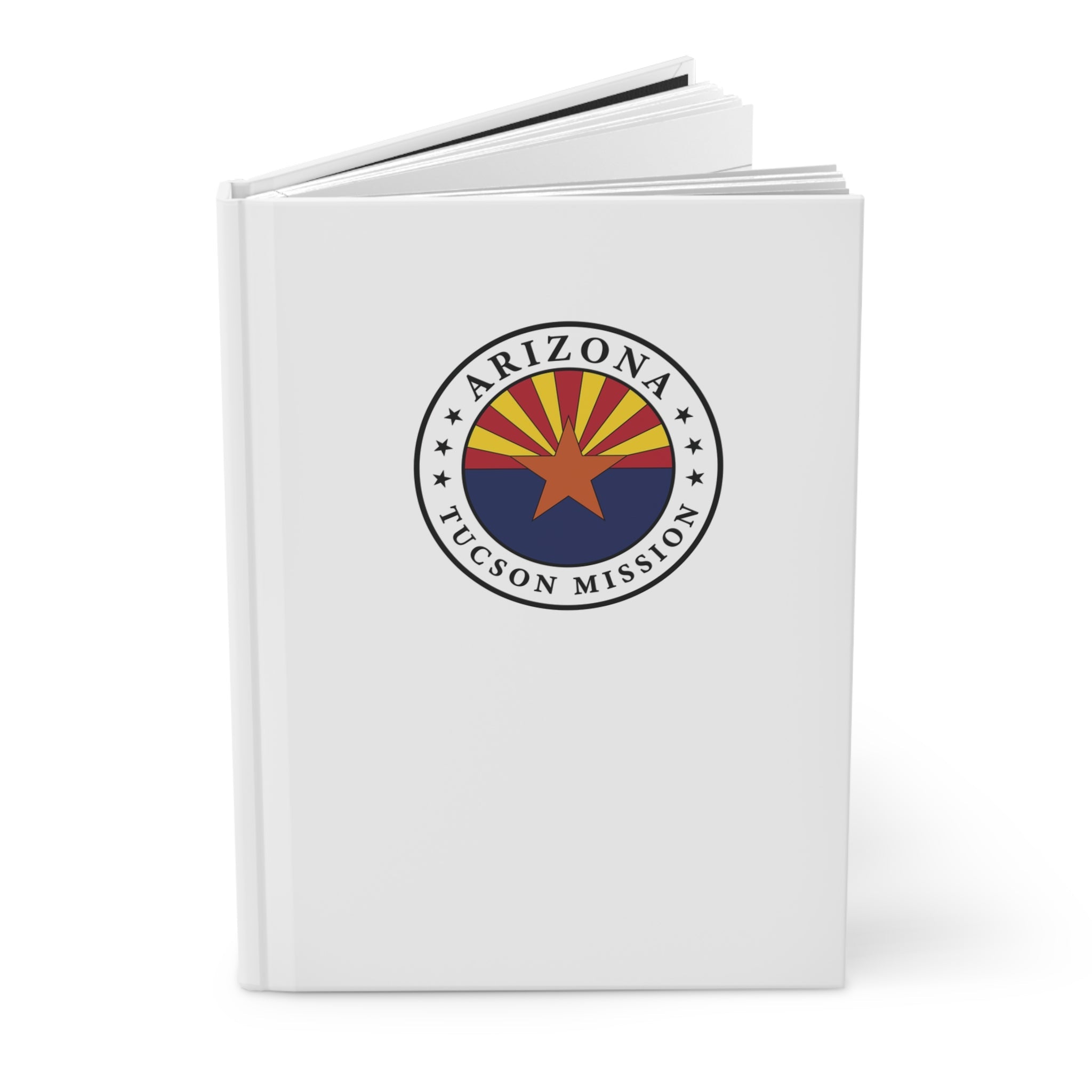 Arizona Tucson Mission Logo Design White Hardcover Journal Matte - Mission Wishlist - LDS Missionary Gift Store