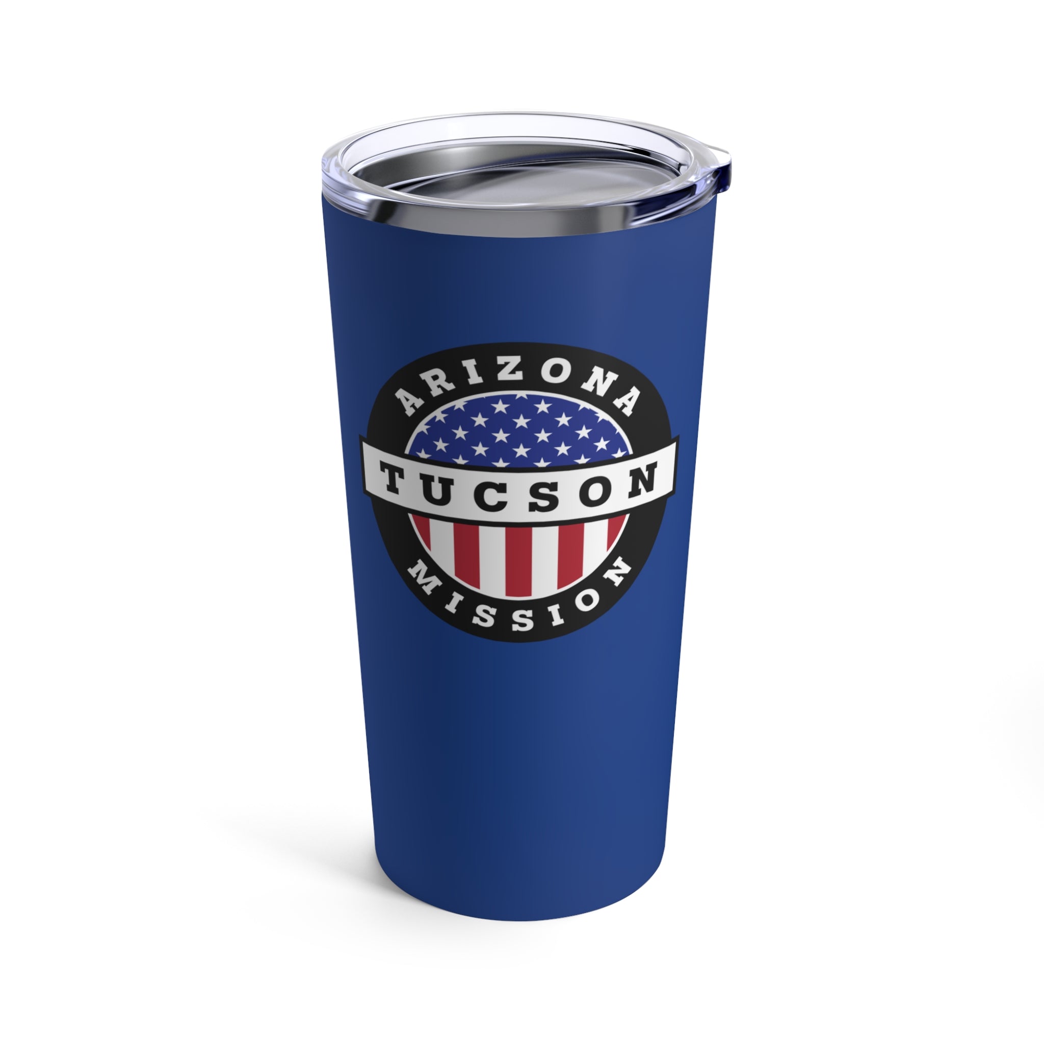 Arizona Tucson Mission USA Flag Logo Tumbler 20oz Blue - Mission Wishlist - LDS Missionary Gift Store