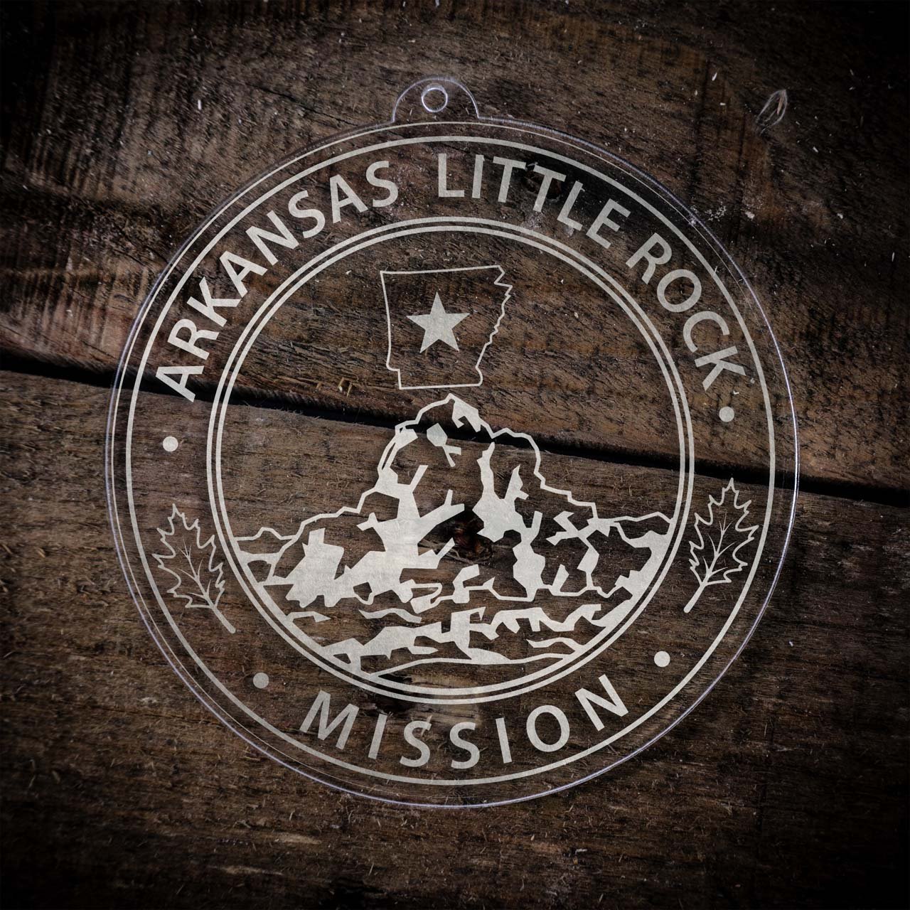 Arkansas Little Rock Mission Christmas Ornament - Latter-Day Saint LDS Missionary Gift - Book of Mormon