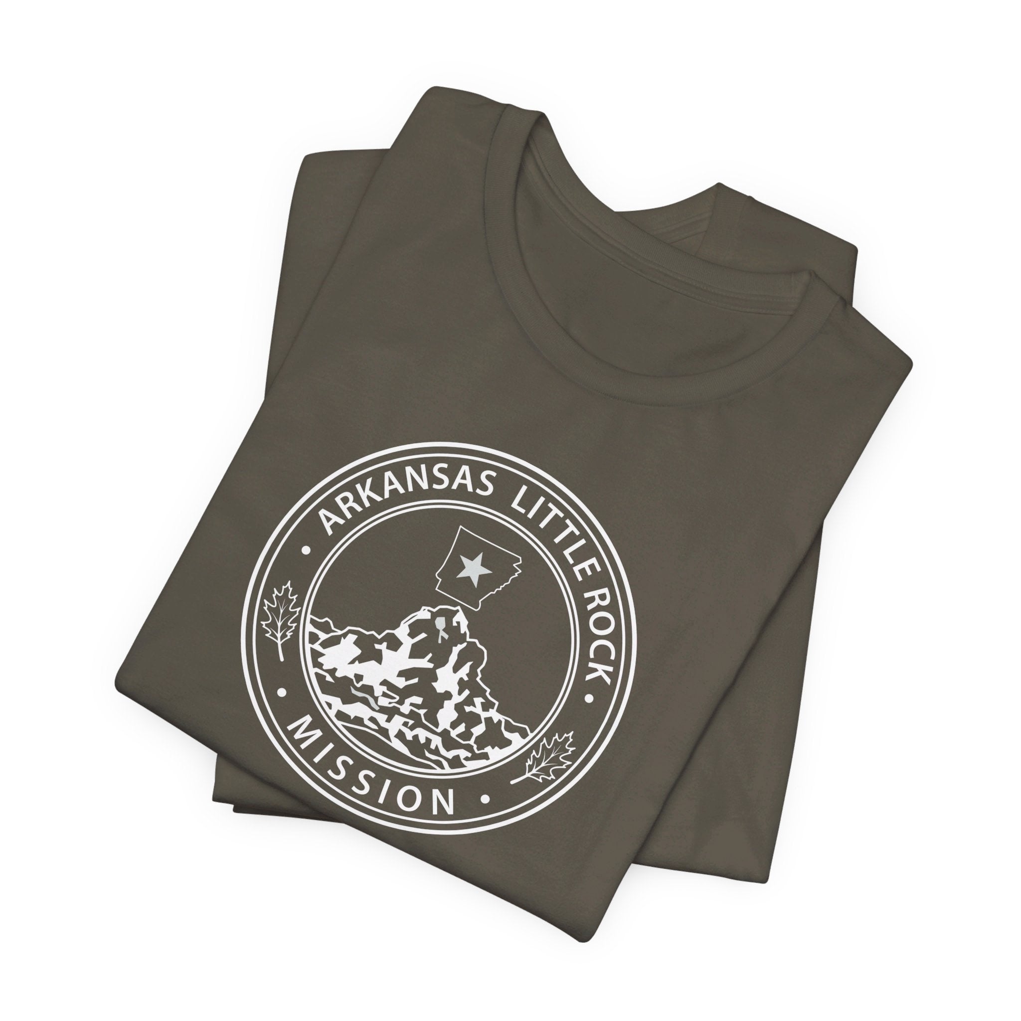 Arkansas Little Rock Mission Circular Monochrome Logo T-Shirt - Mission Wishlist - LDS Missionary Gift Store