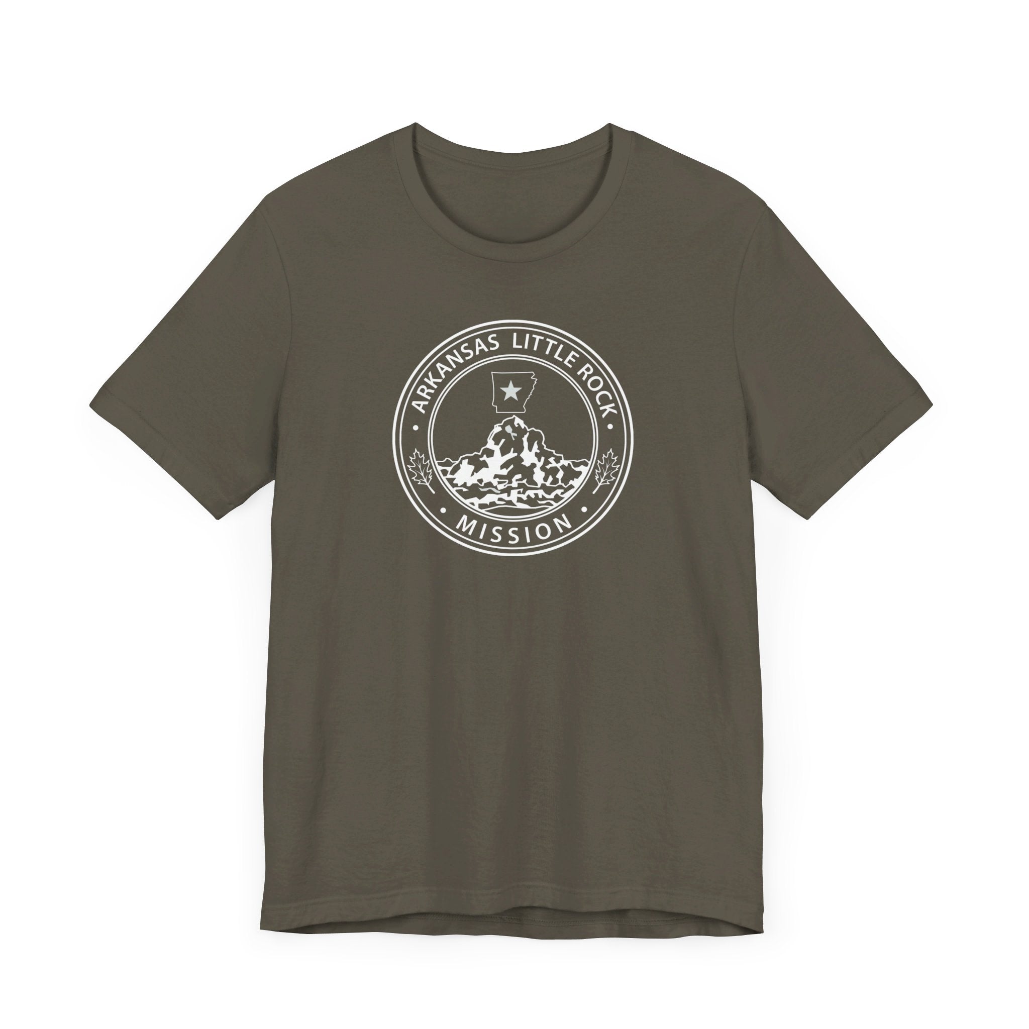 Arkansas Little Rock Mission Circular Monochrome Logo T-Shirt - Mission Wishlist - LDS Missionary Gift Store