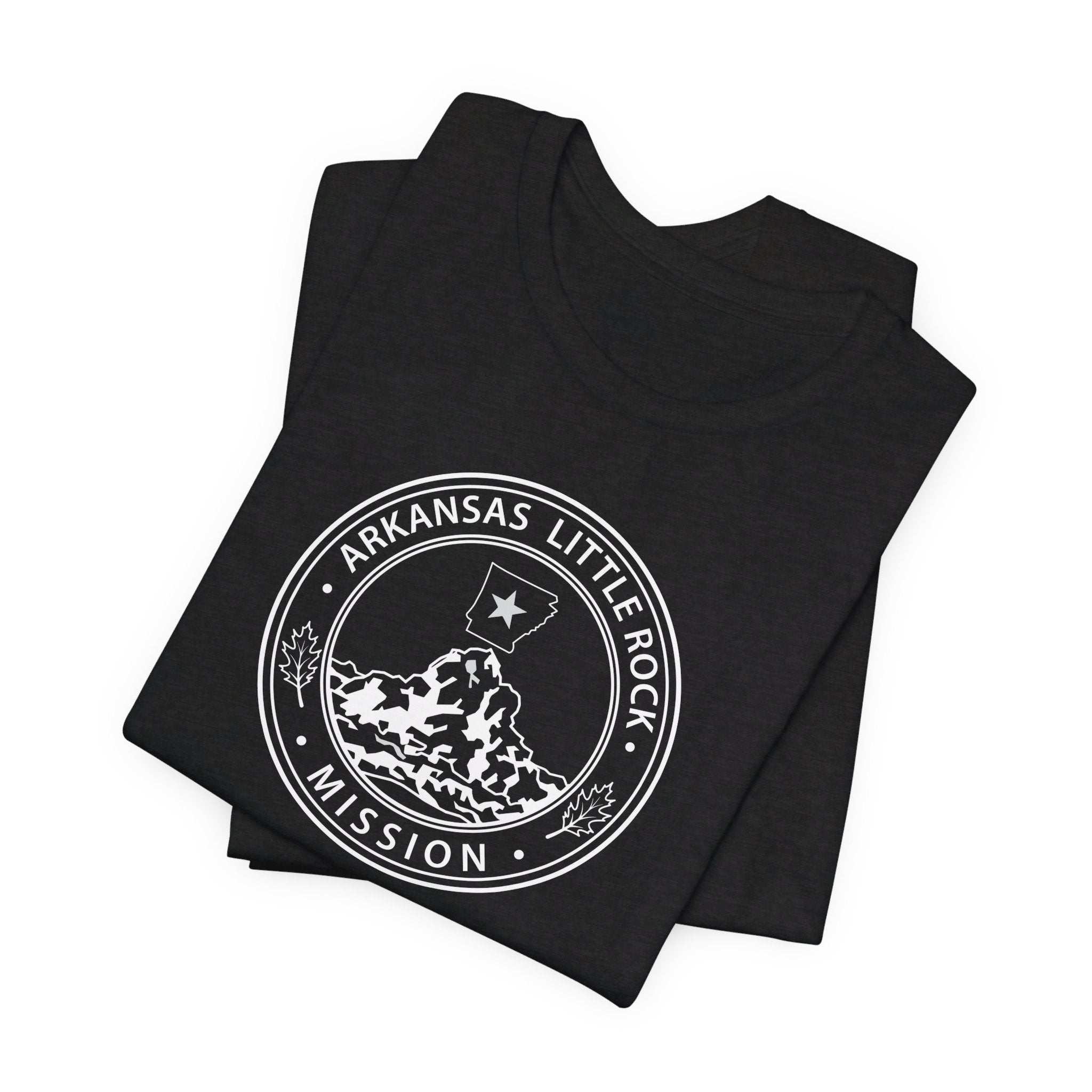 Arkansas Little Rock Mission Circular Monochrome Logo T-Shirt - Mission Wishlist - LDS Missionary Gift Store