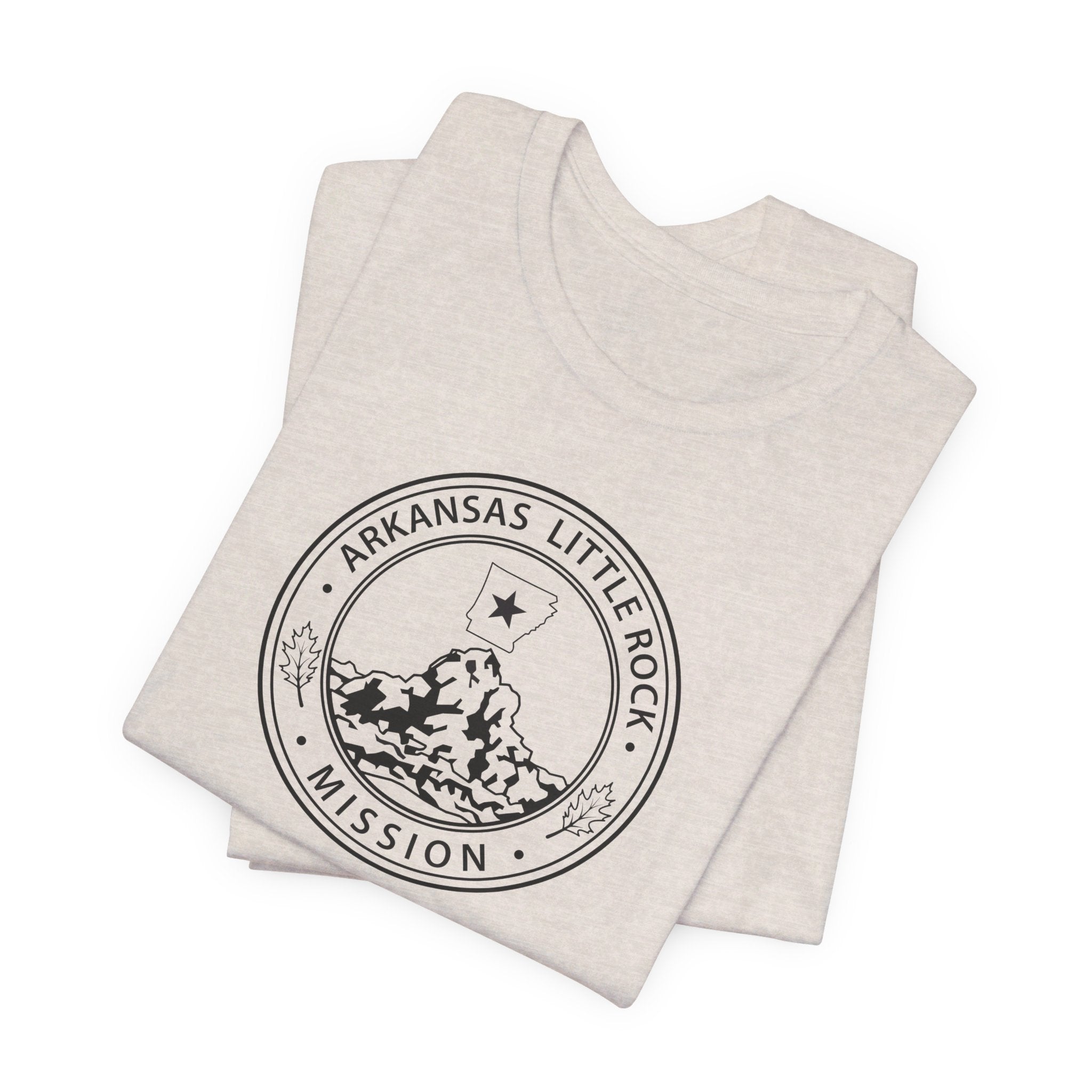 Arkansas Little Rock Mission Circular Monochrome Logo T-Shirt - Mission Wishlist - LDS Missionary Gift Store