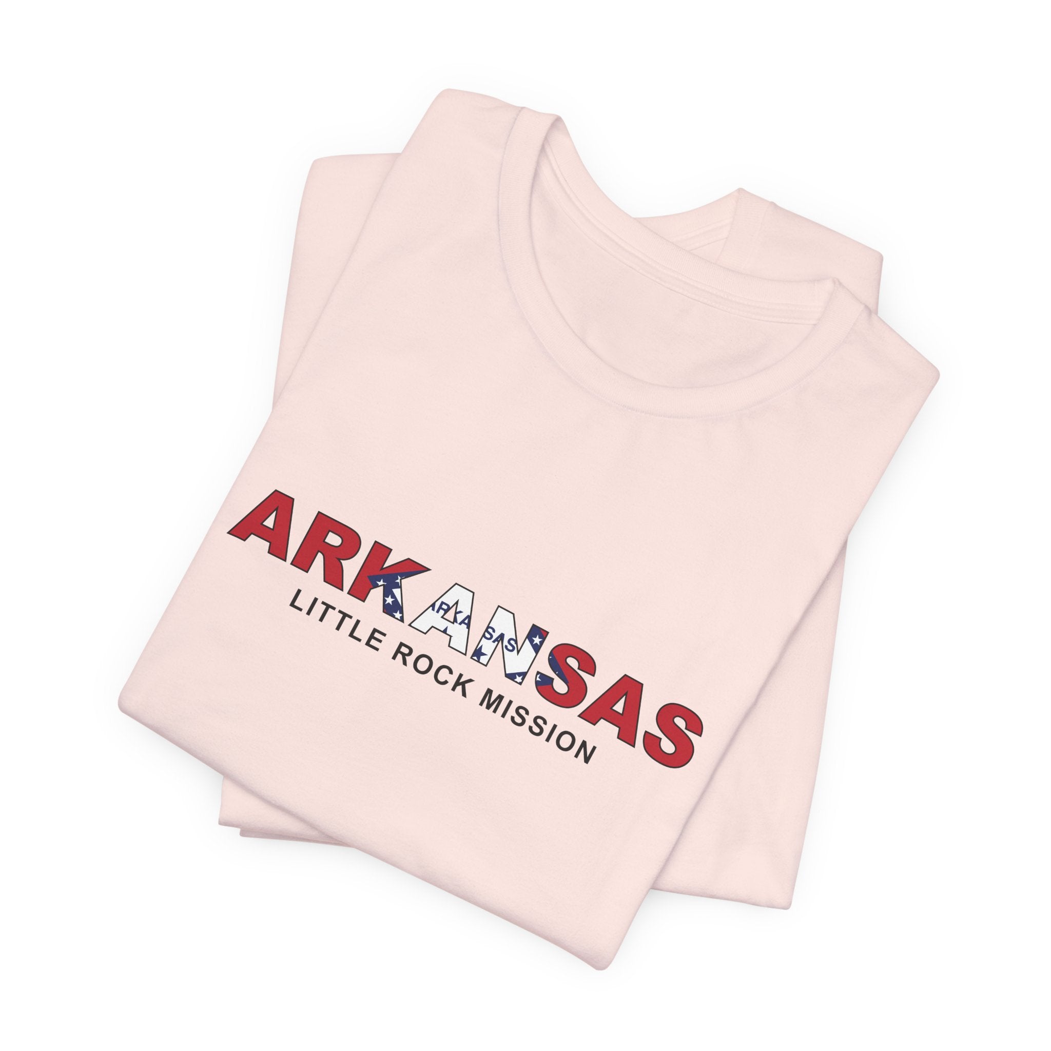Arkansas Little Rock Mission Flag Title T-shirt - Mission Wishlist - LDS Missionary Gift Store