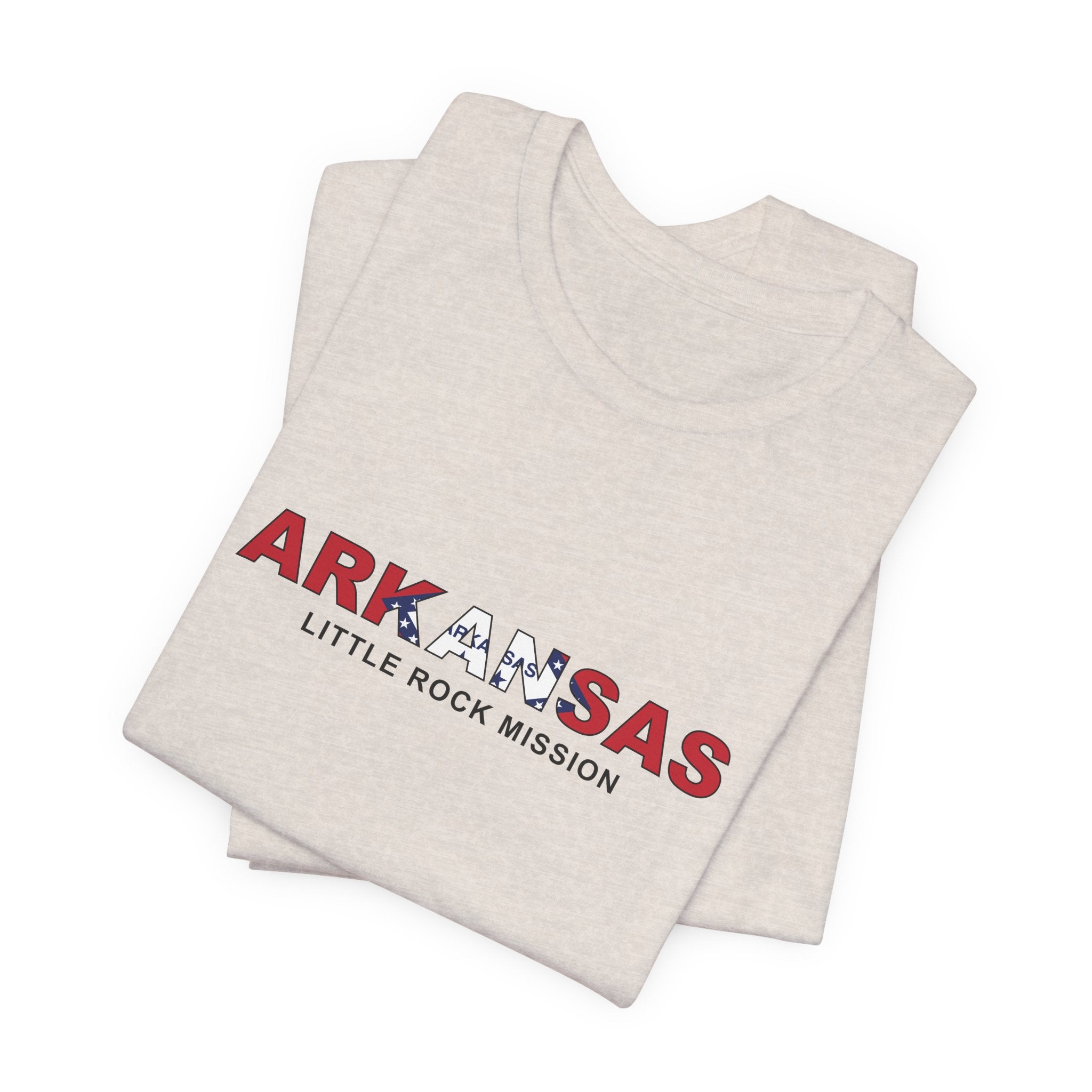 Arkansas Little Rock Mission Flag Title T-shirt - Mission Wishlist - LDS Missionary Gift Store