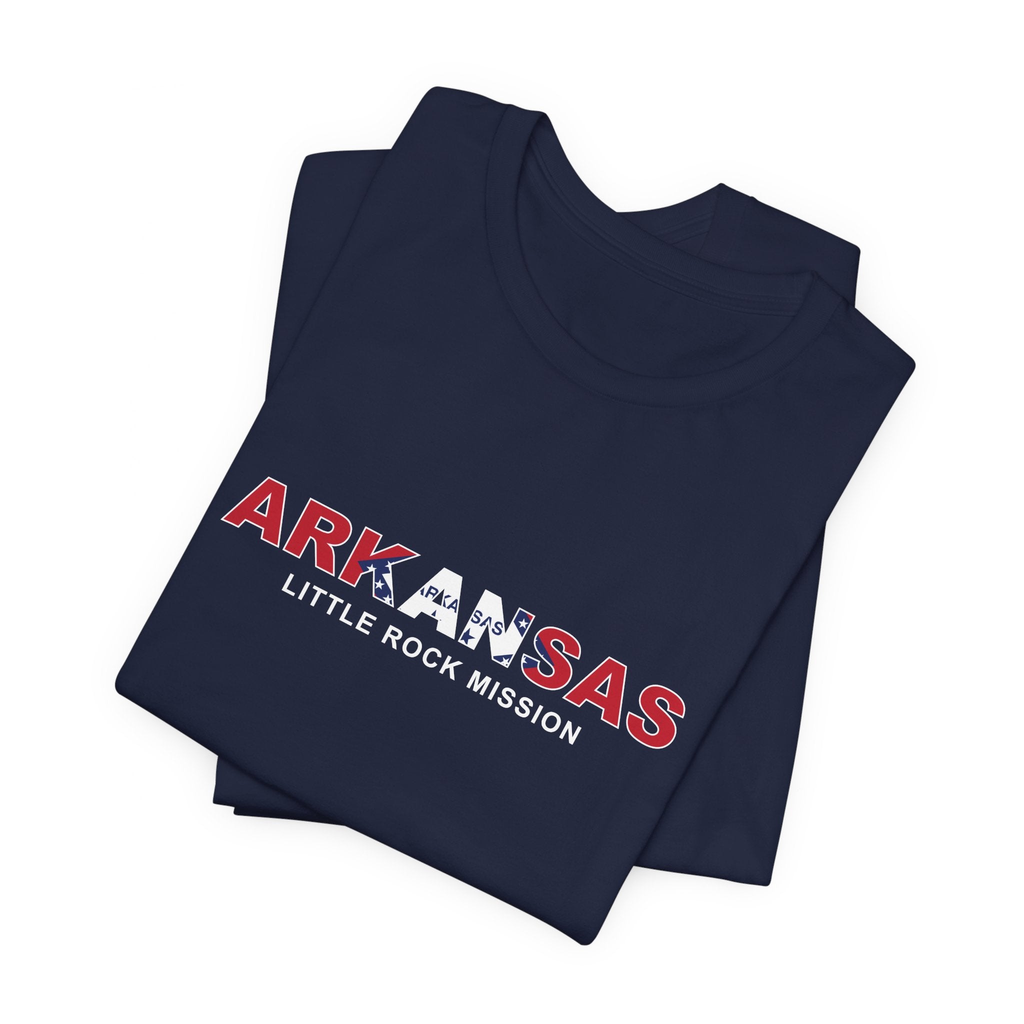 Arkansas Little Rock Mission Flag Title T-shirt - Mission Wishlist - LDS Missionary Gift Store