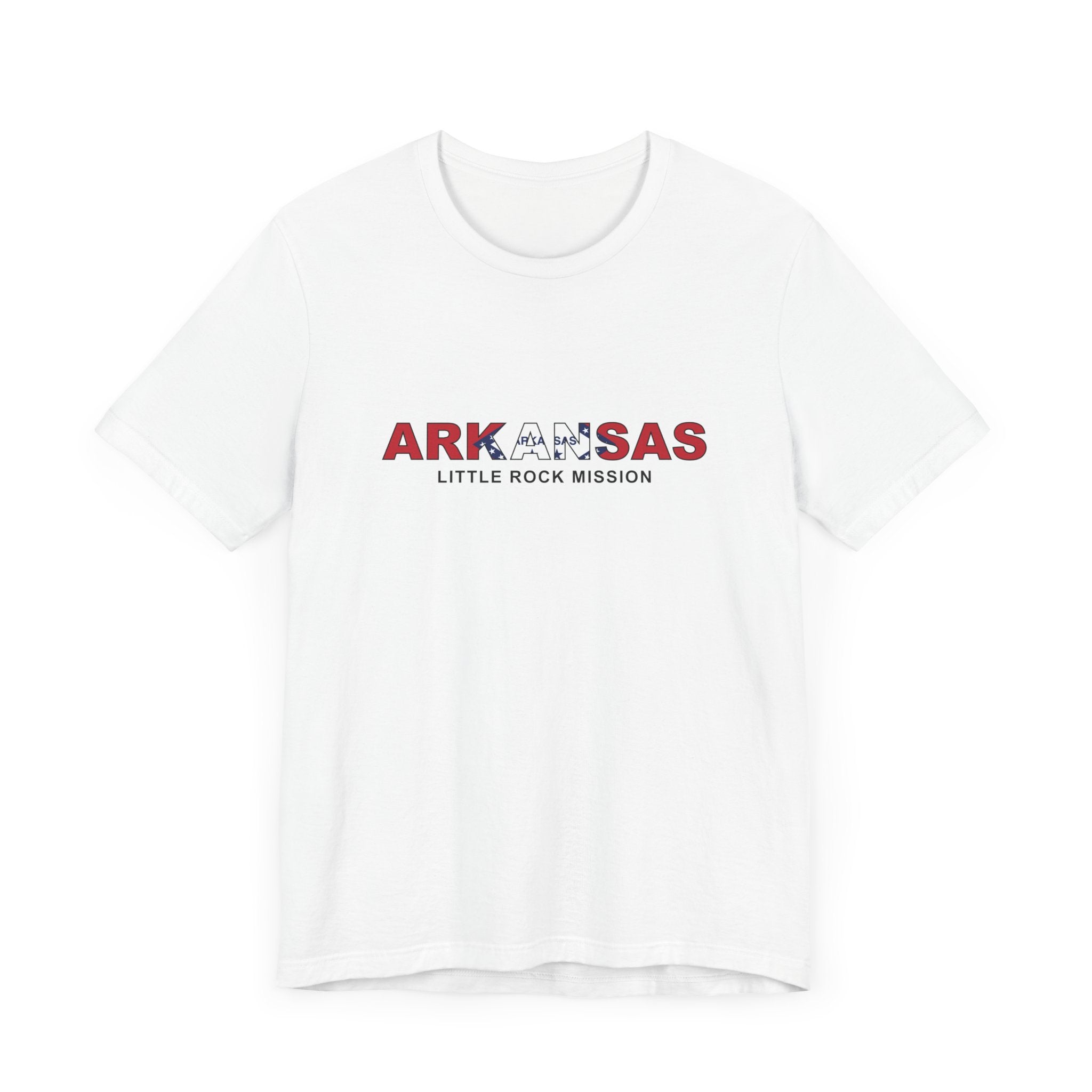Arkansas Little Rock Mission Flag Title T-shirt - Mission Wishlist - LDS Missionary Gift Store