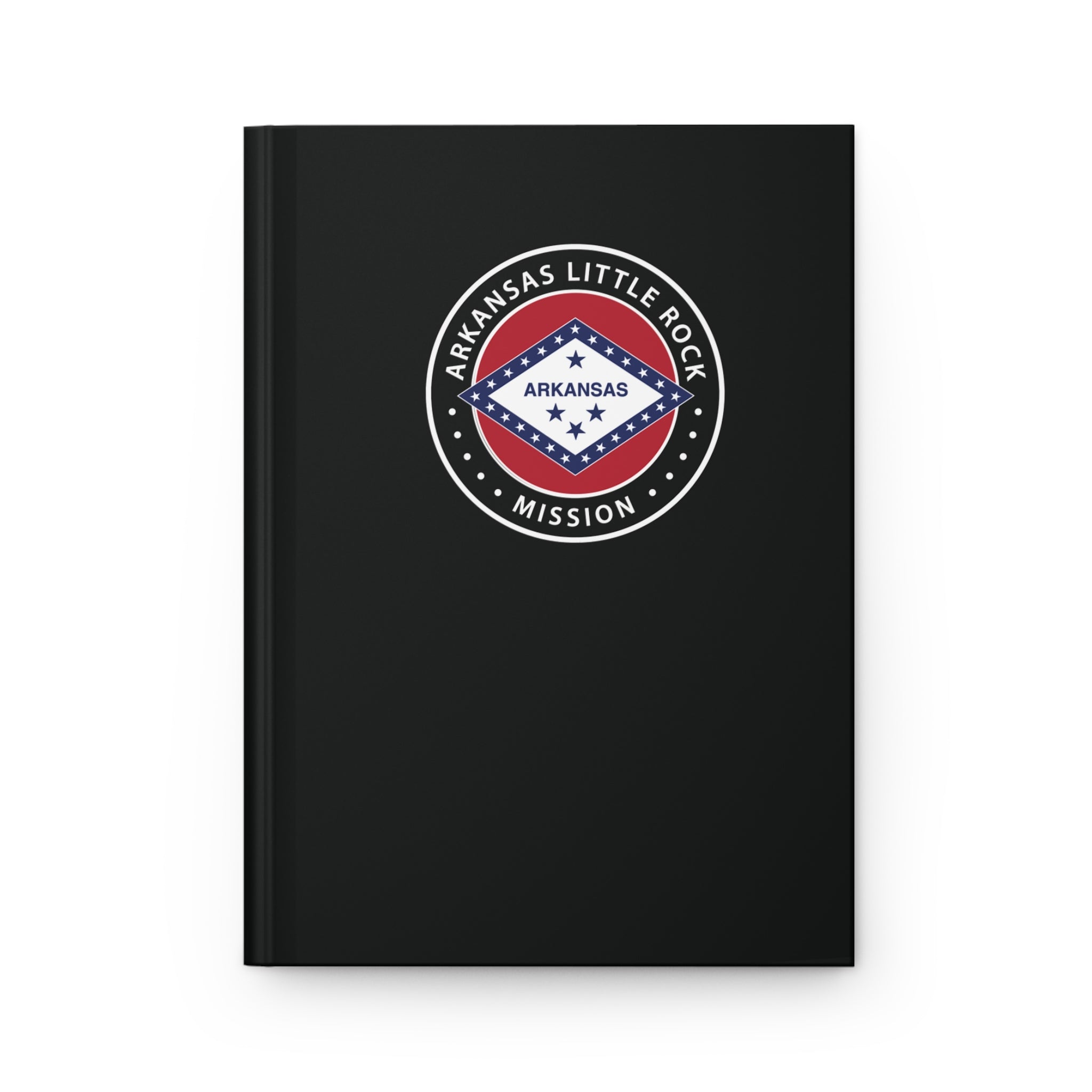 Arkansas Little Rock Mission Logo Design Black Hardcover Journal Matte - Mission Wishlist - LDS Missionary Gift Store