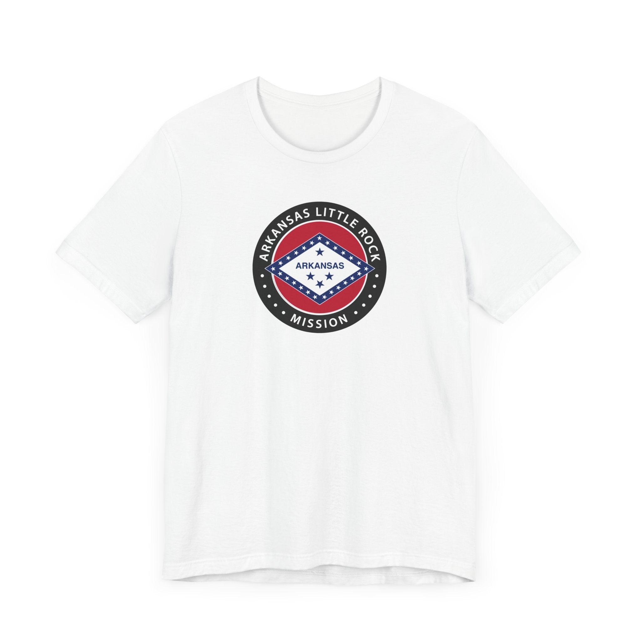 Arkansas Little Rock Mission State Flag Logo (Black Border) T-shirt - Mission Wishlist - LDS Missionary Gift Store