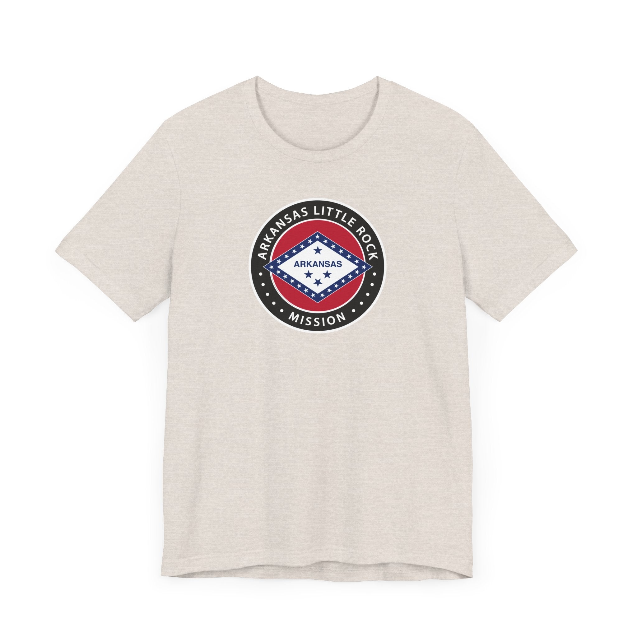 Arkansas Little Rock Mission State Flag Logo (Black Border) T-shirt - Mission Wishlist - LDS Missionary Gift Store