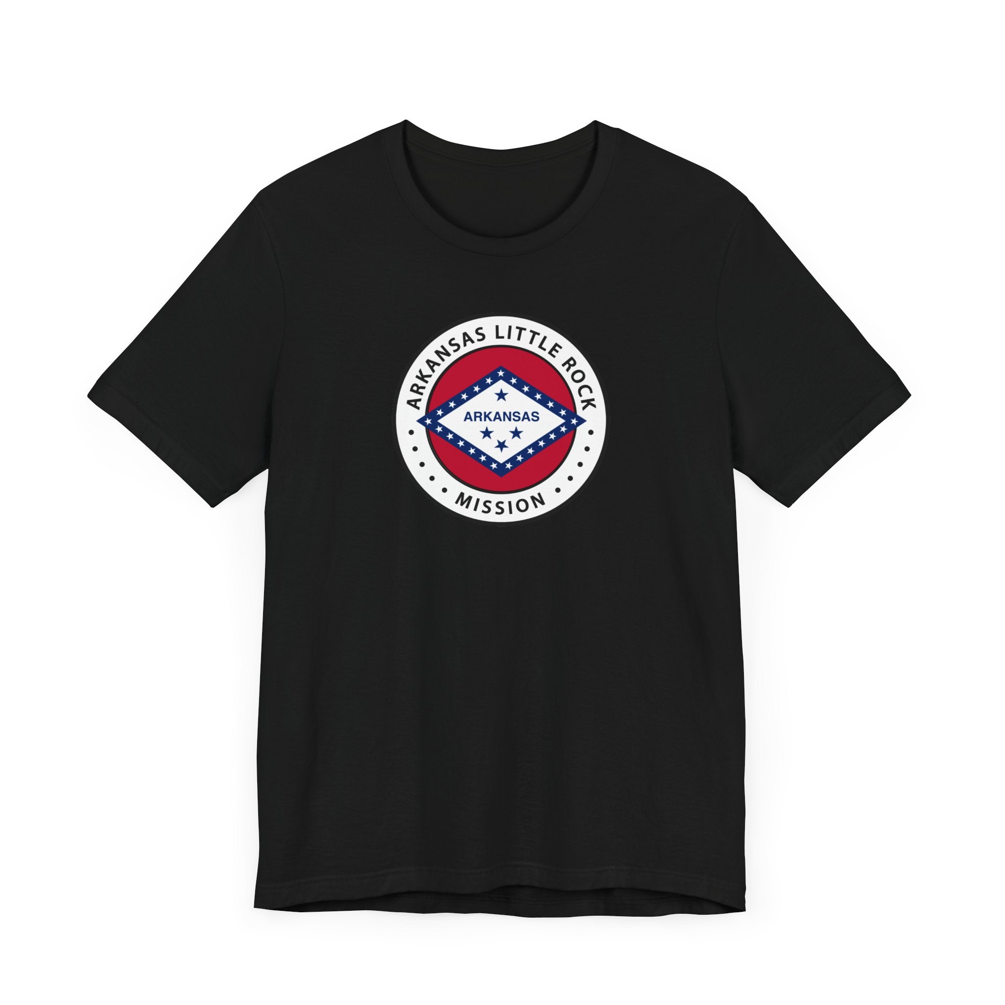 Arkansas Little Rock Mission State Flag Logo (White Border) T-shirt - Mission Wishlist - LDS Missionary Gift Store