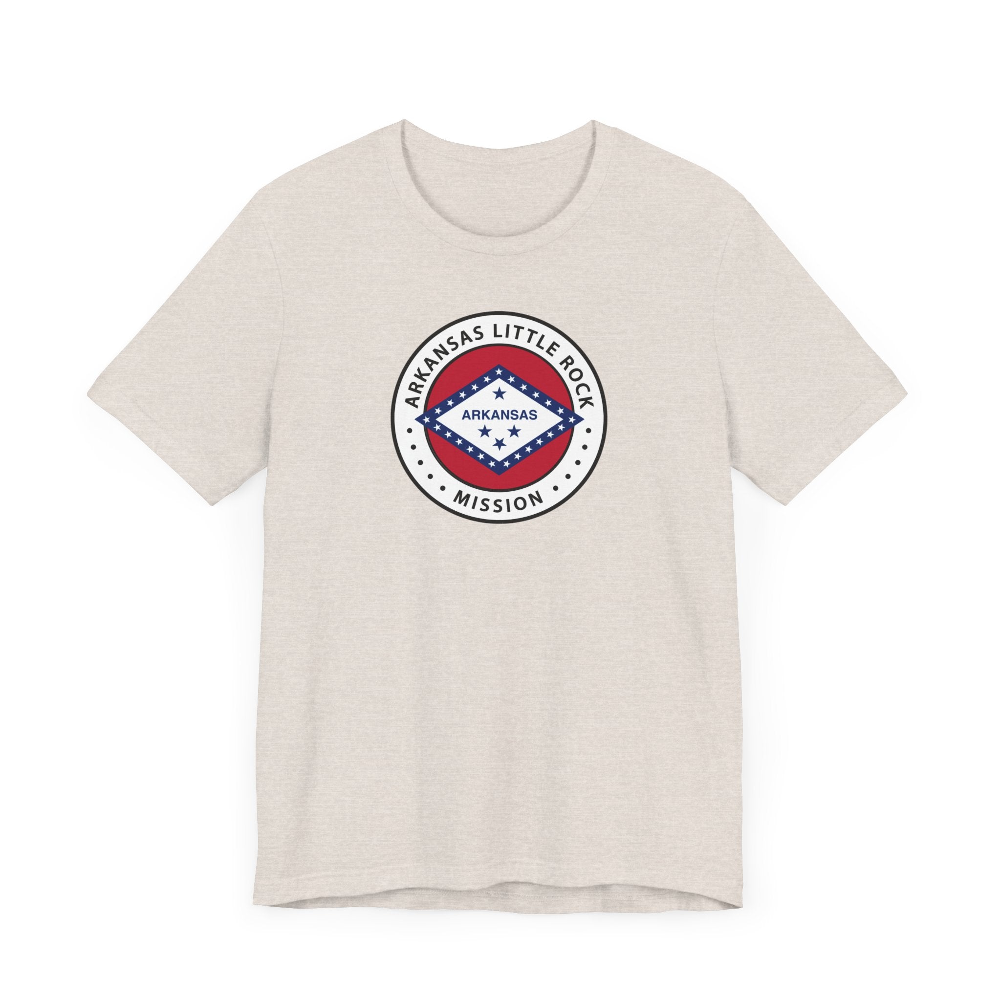 Arkansas Little Rock Mission State Flag Logo (White Border) T-shirt - Mission Wishlist - LDS Missionary Gift Store