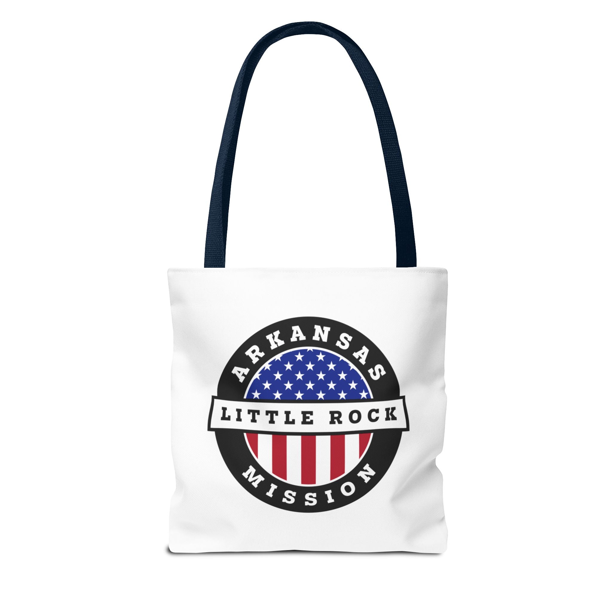Arkansas Little Rock Mission USA Flag Logo Tote Bag White - Mission Wishlist - LDS Missionary Gift Store