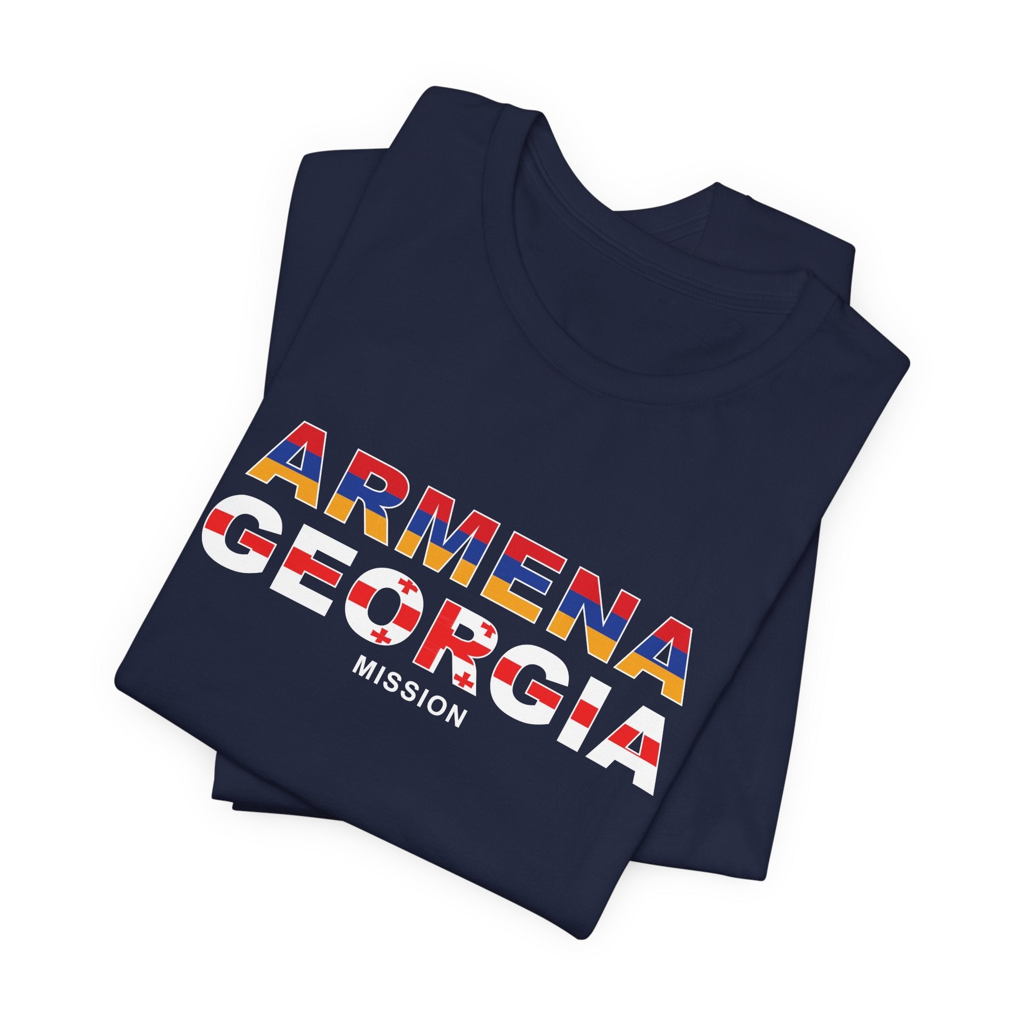 Armenia - Georgia Mission Flag Title T-shirt - Mission Wishlist - LDS Missionary Gift Store