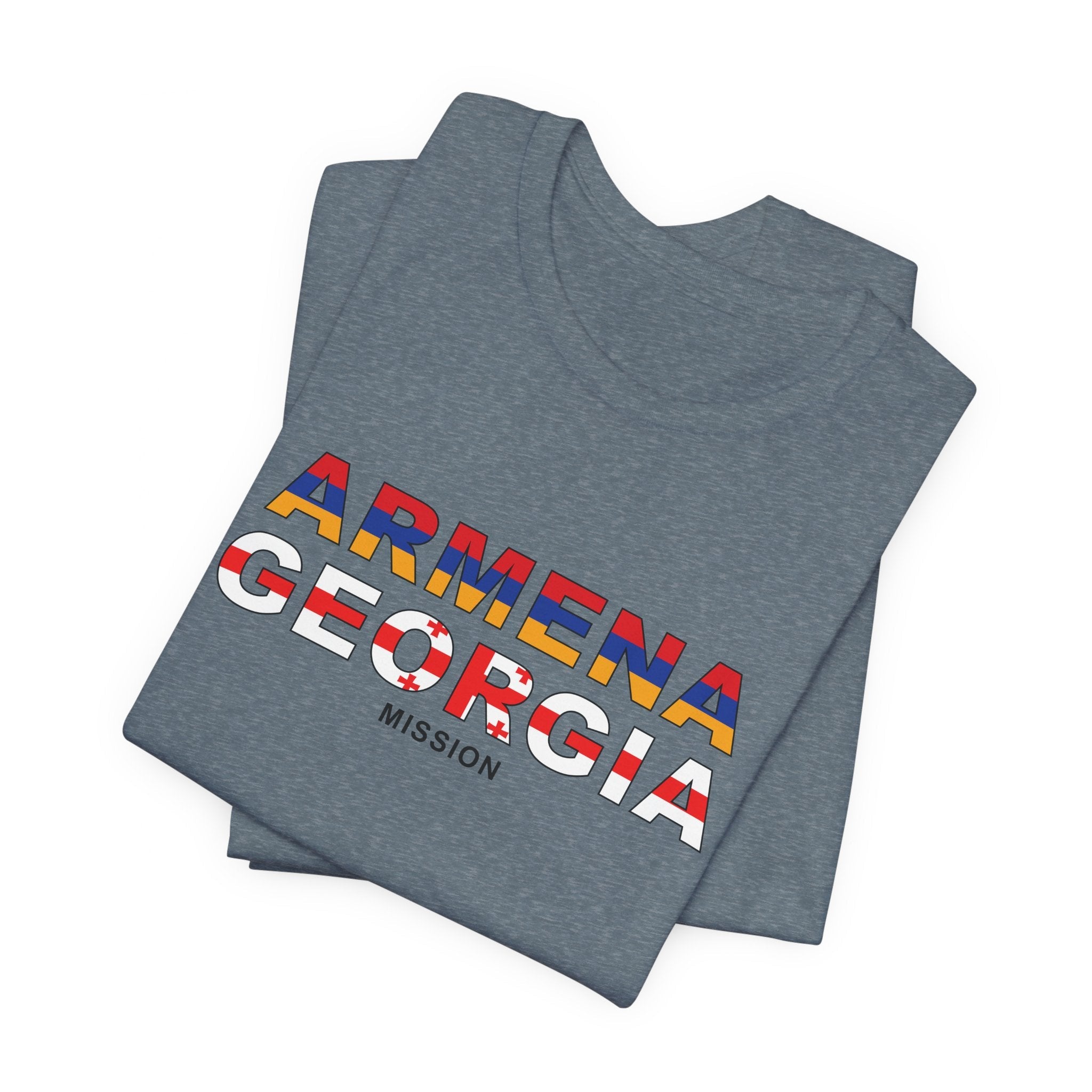 Armenia - Georgia Mission Flag Title T-shirt - Mission Wishlist - LDS Missionary Gift Store