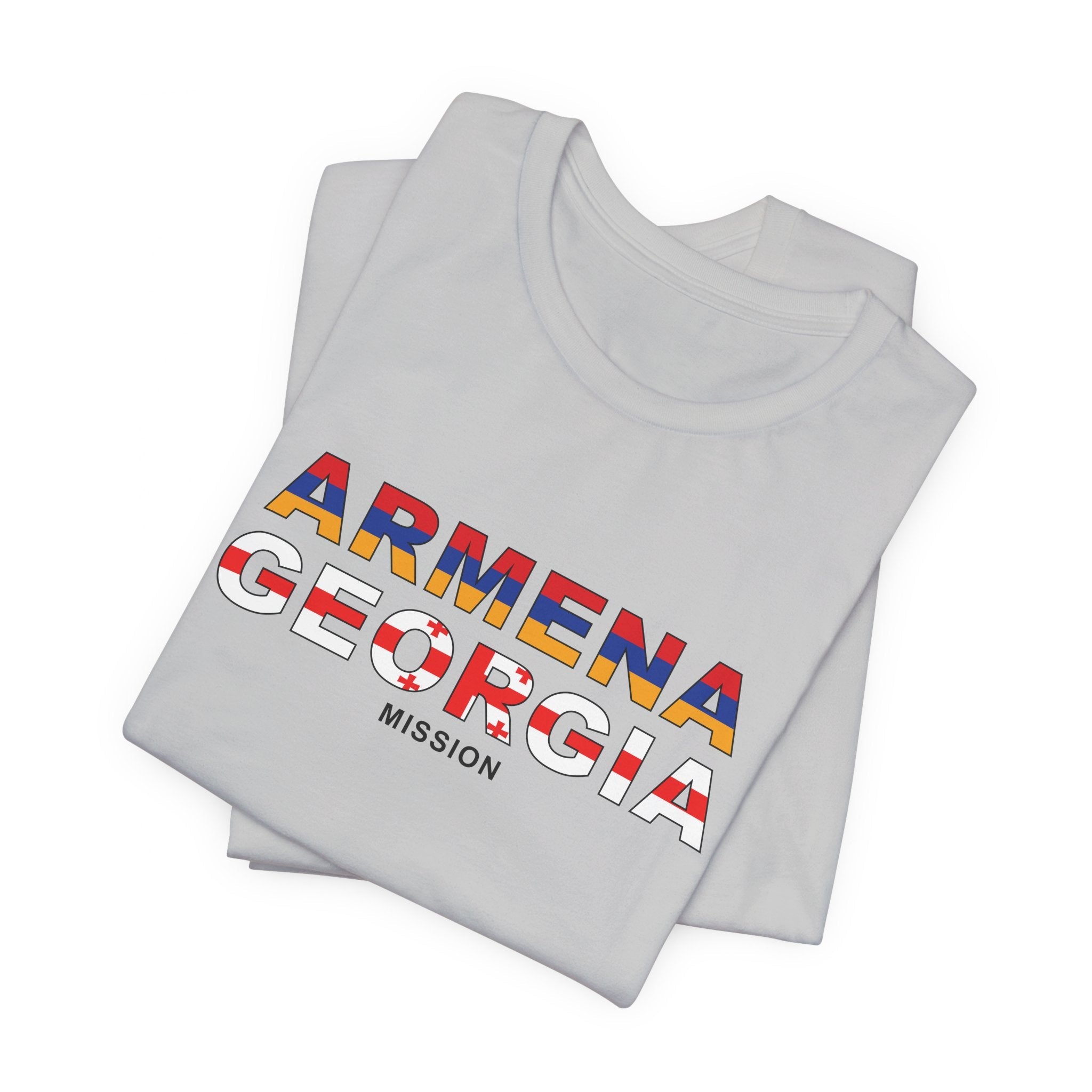Armenia - Georgia Mission Flag Title T-shirt - Mission Wishlist - LDS Missionary Gift Store
