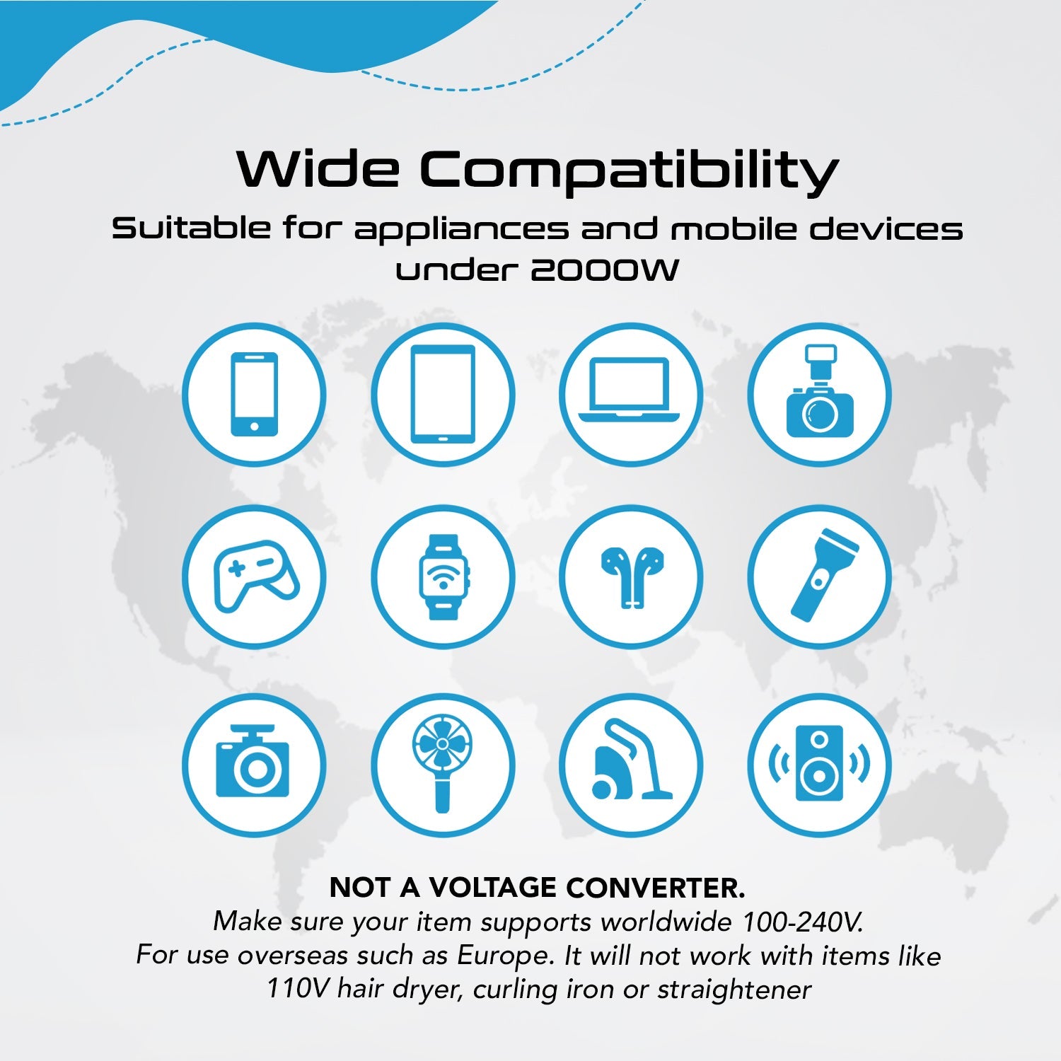 70W Universal Travel Adapter - 2 USB-C + 1 GaN 3.0 retractable cable, USB-C & 1 USB-C - (UP-70WC-WH)