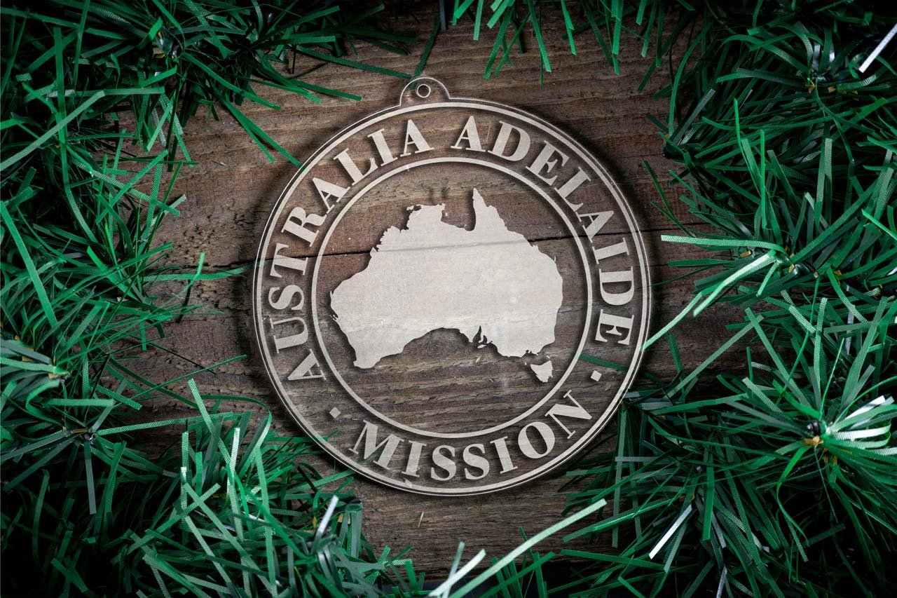 Australia Adelaide Mission Christmas Ornament - Latter-Day Saint LDS Missionary Gift - Book of Mormon