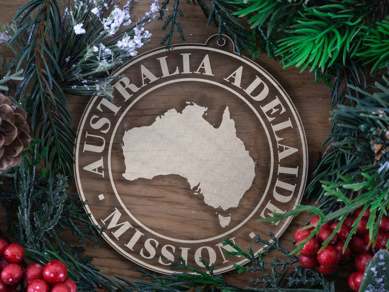 Australia Adelaide Mission Christmas Ornament - Latter-Day Saint LDS Missionary Gift - Book of Mormon
