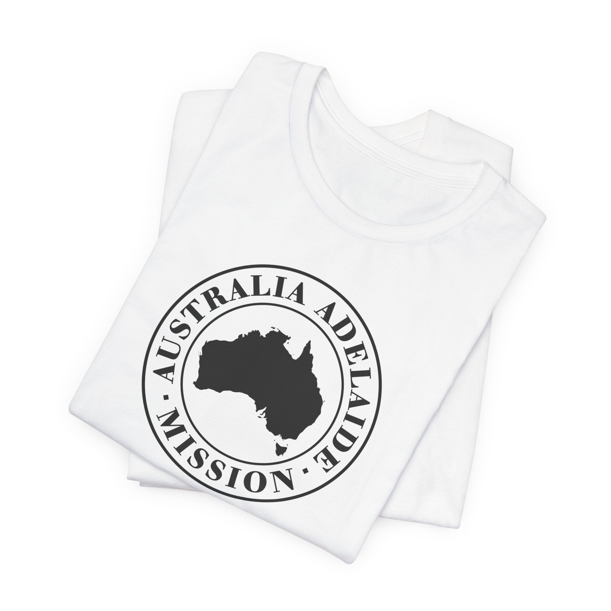 Australia Adelaide Mission Circular Monochrome Logo T-Shirt - Mission Wishlist - LDS Missionary Gift Store
