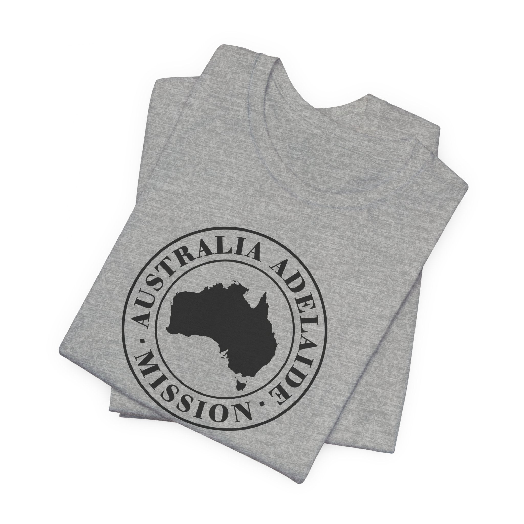 Australia Adelaide Mission Circular Monochrome Logo T-Shirt - Mission Wishlist - LDS Missionary Gift Store