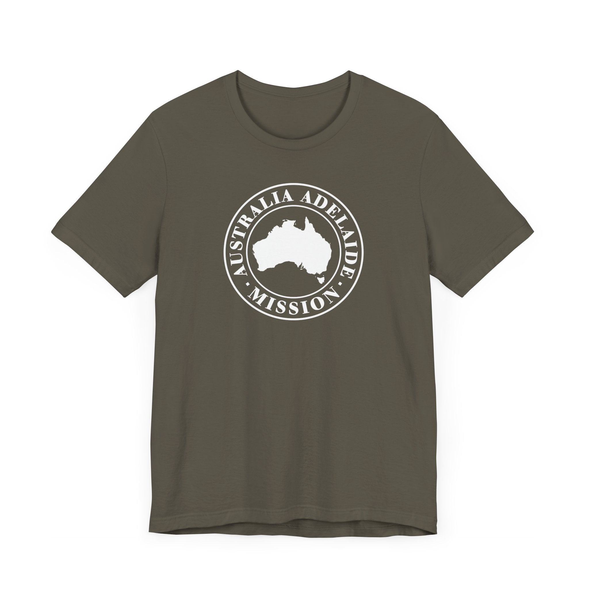 Australia Adelaide Mission Circular Monochrome Logo T-Shirt - Mission Wishlist - LDS Missionary Gift Store