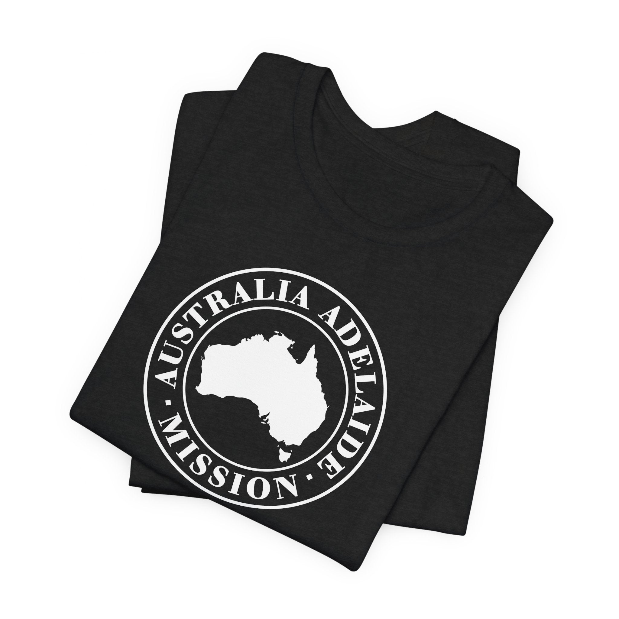 Australia Adelaide Mission Circular Monochrome Logo T-Shirt - Mission Wishlist - LDS Missionary Gift Store