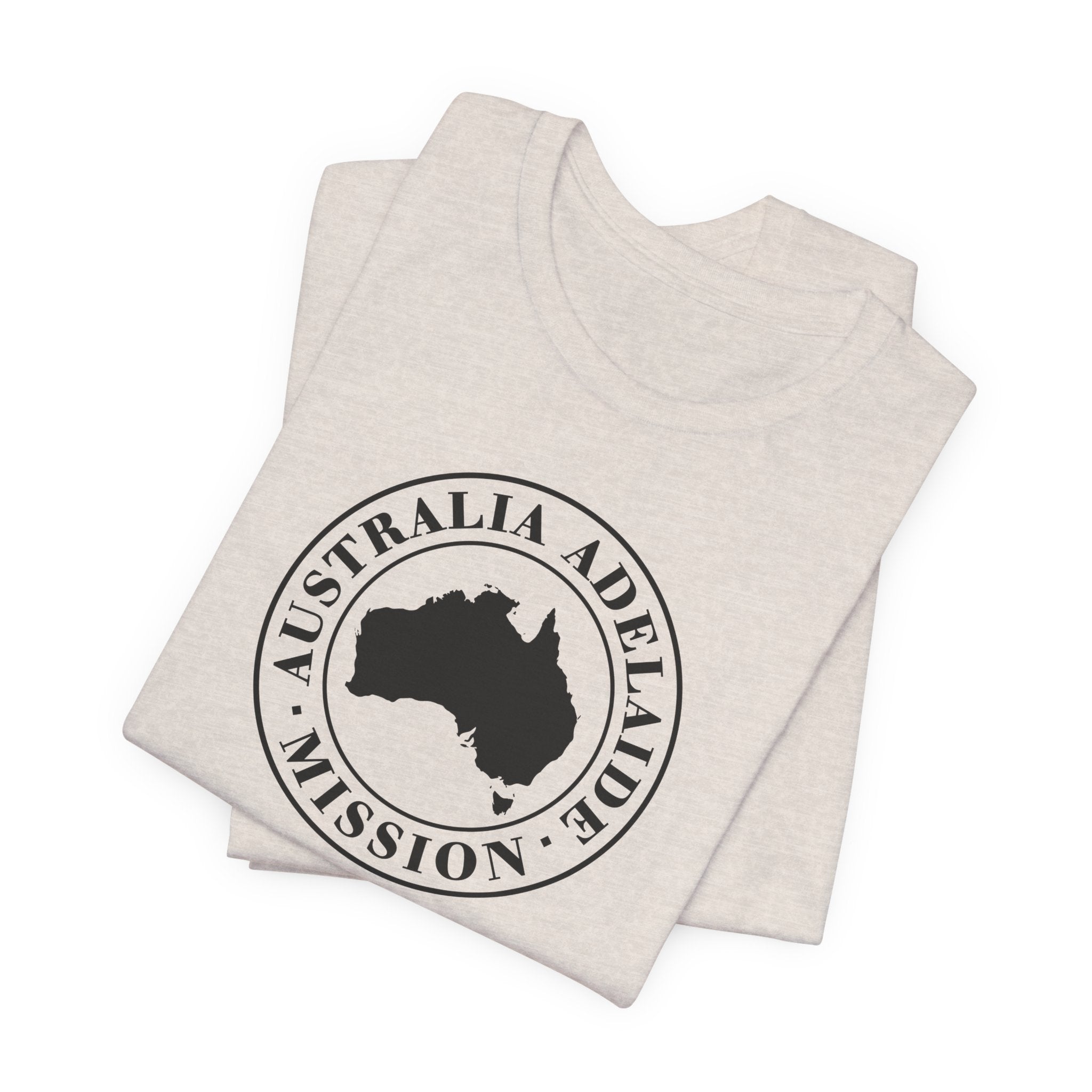 Australia Adelaide Mission Circular Monochrome Logo T-Shirt - Mission Wishlist - LDS Missionary Gift Store