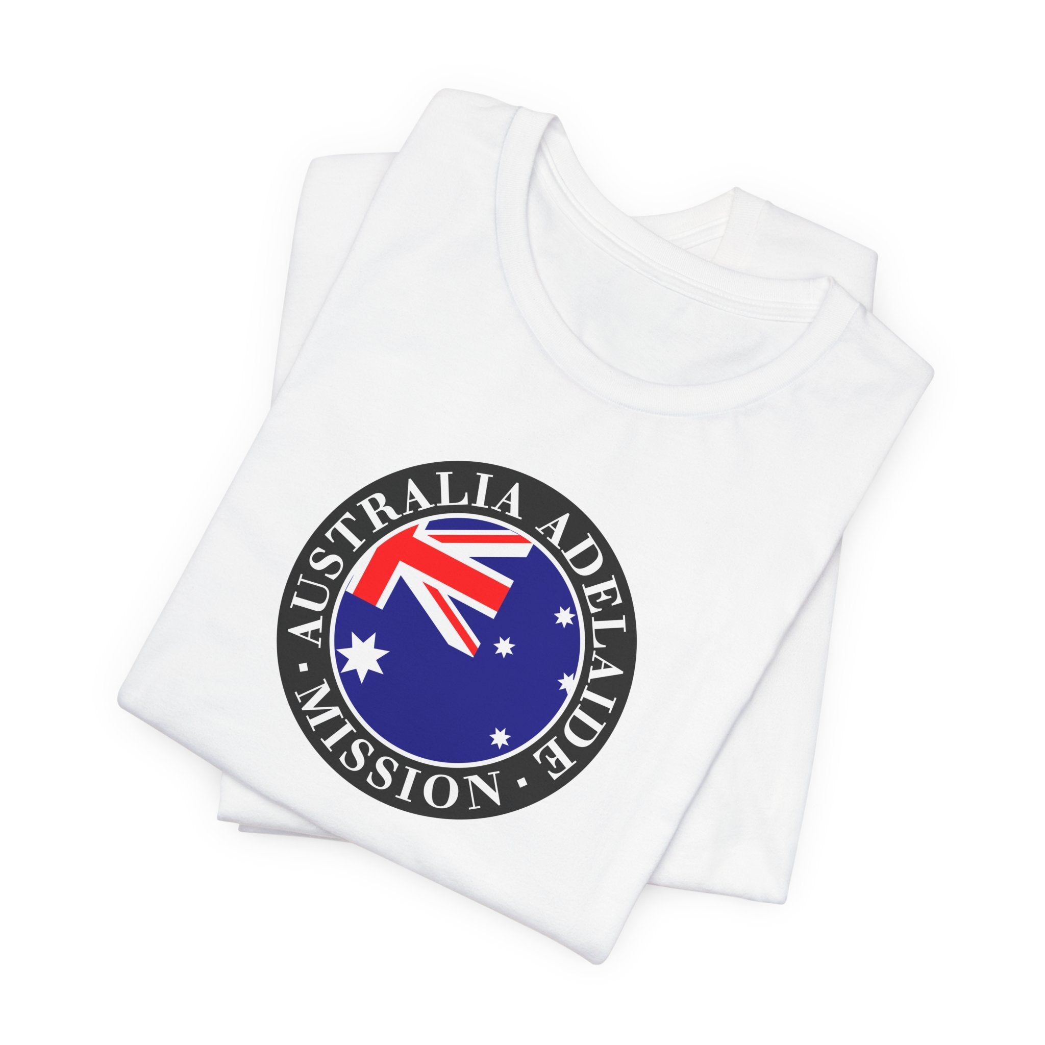 Australia Adelaide Mission Flag Logo (Black Border) T-shirt - Mission Wishlist - LDS Missionary Gift Store