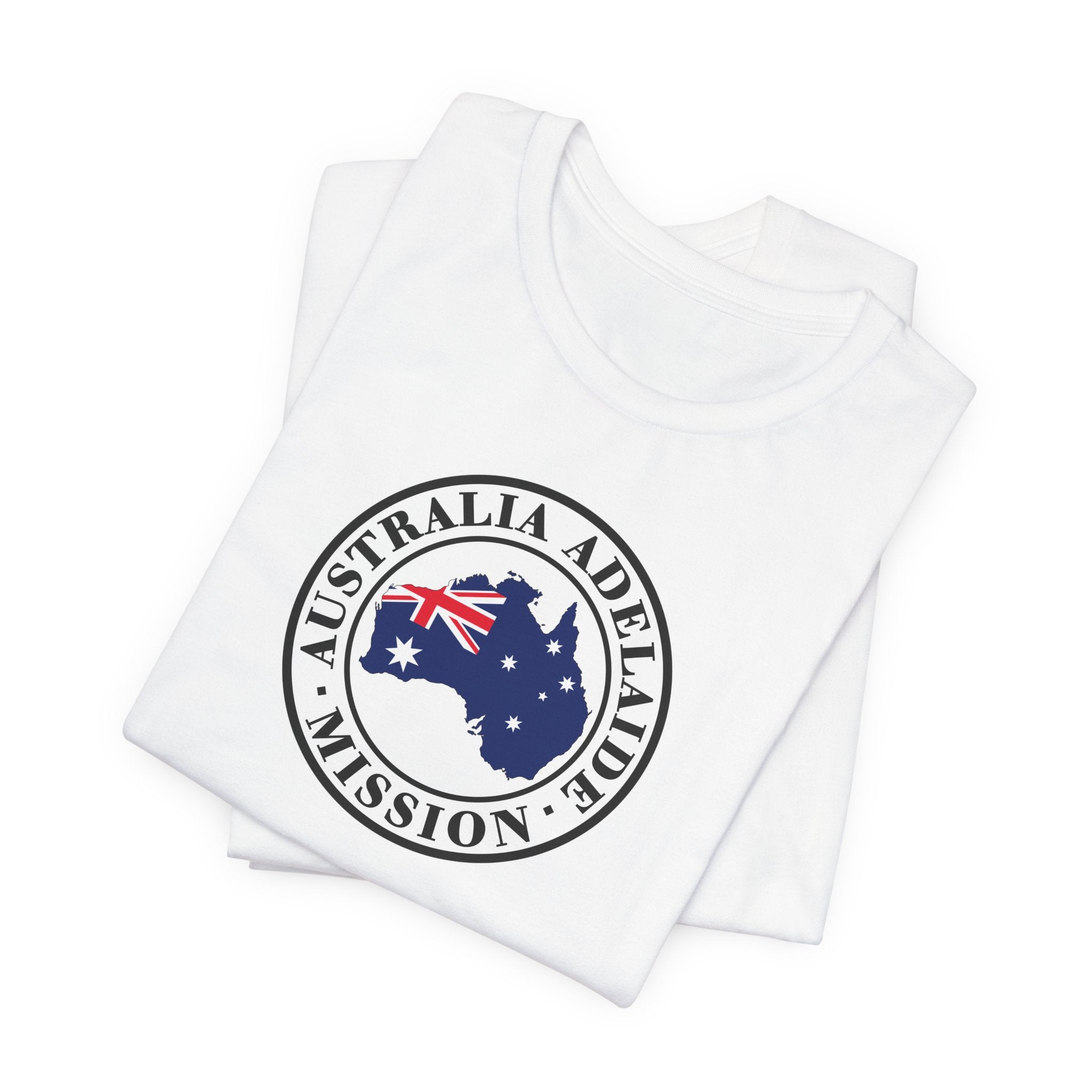Australia Adelaide Mission Flag Logo (White Border) T-shirt - Mission Wishlist - LDS Missionary Gift Store