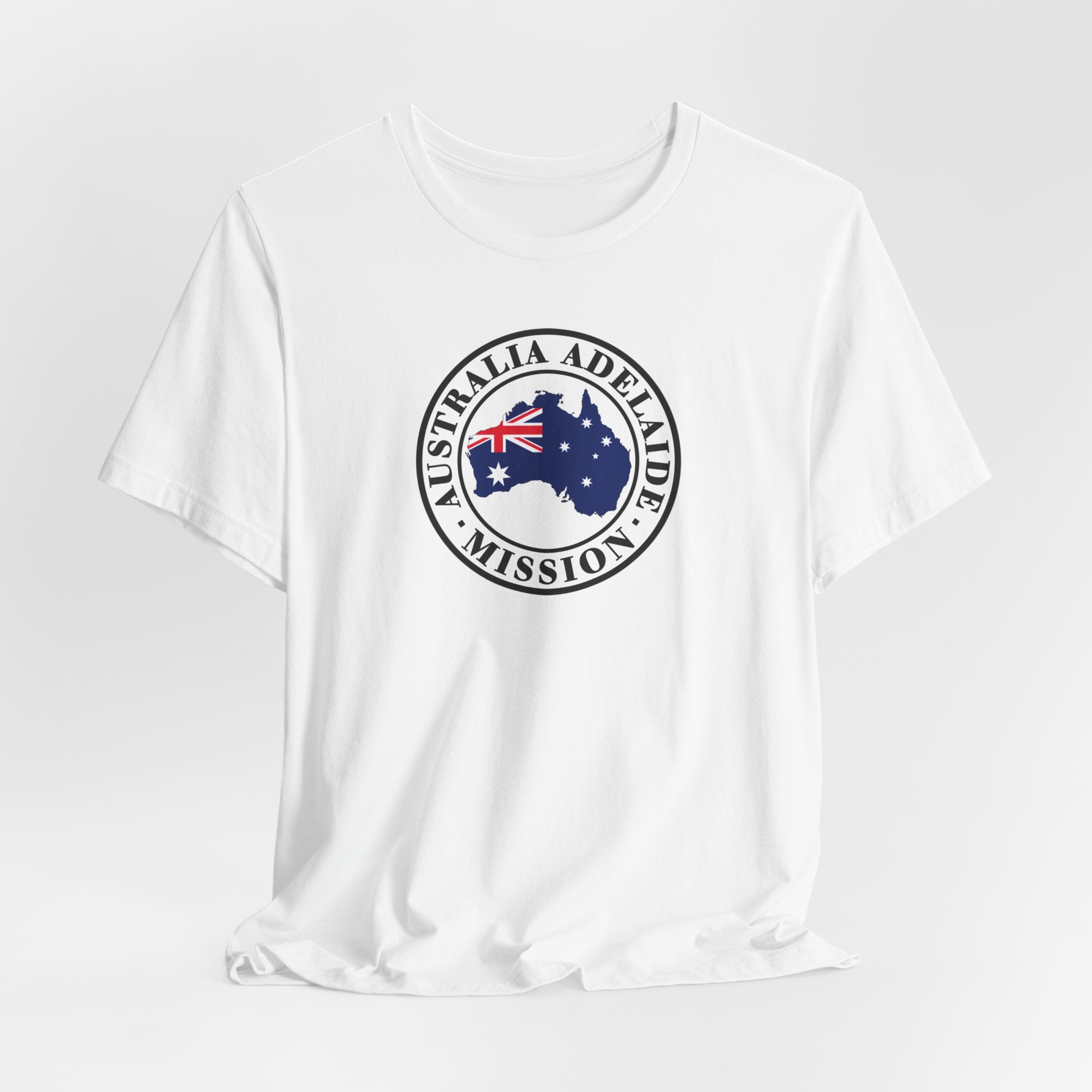 Australia Adelaide Mission Flag Logo (White Border) T-shirt - Mission Wishlist - LDS Missionary Gift Store
