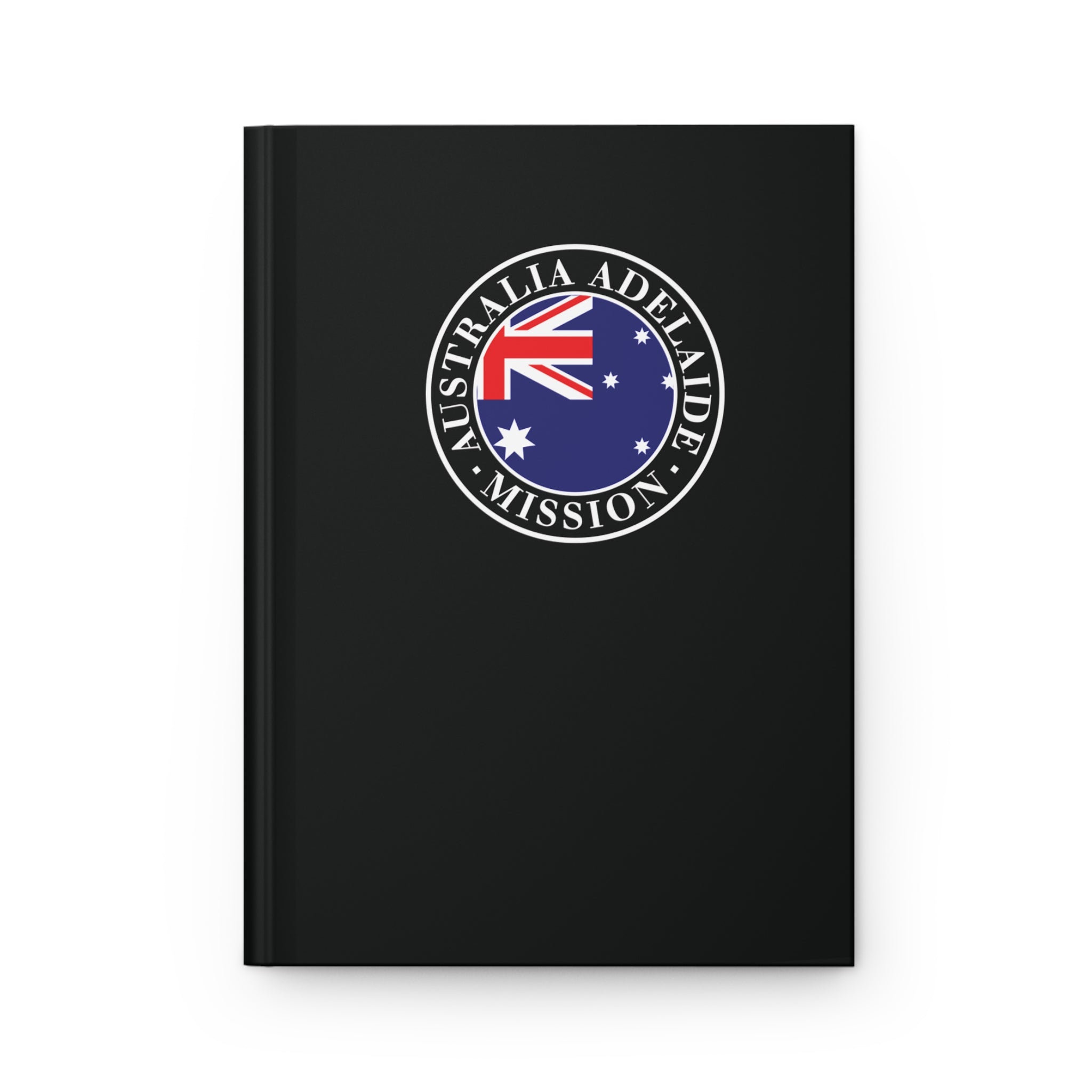 Australia Adelaide Mission Logo Design Black Hardcover Journal Matte - Latter-Day Saint LDS Missionary Gift - Book of Mormon
