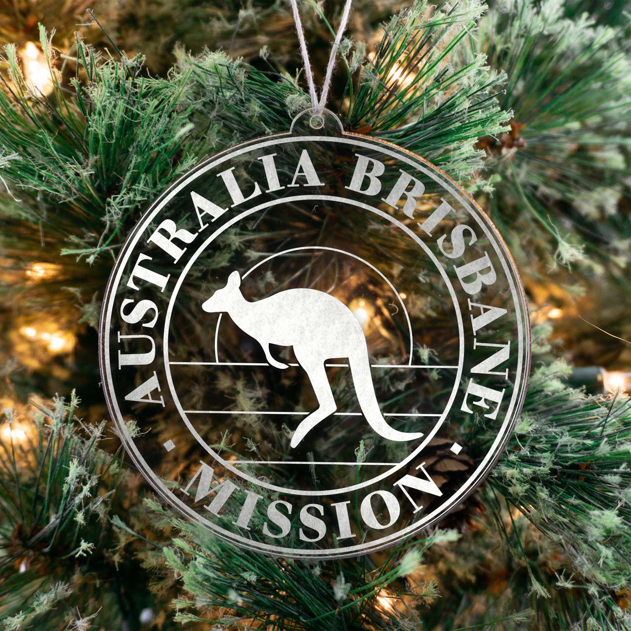 Australia Brisbane Mission Christmas Ornament - Latter-Day Saint LDS Missionary Gift - Book of Mormon